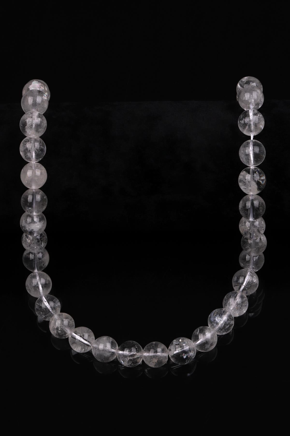 Kristal Kuvars Doğal Taş Dizi 10 mm Küre Kesim