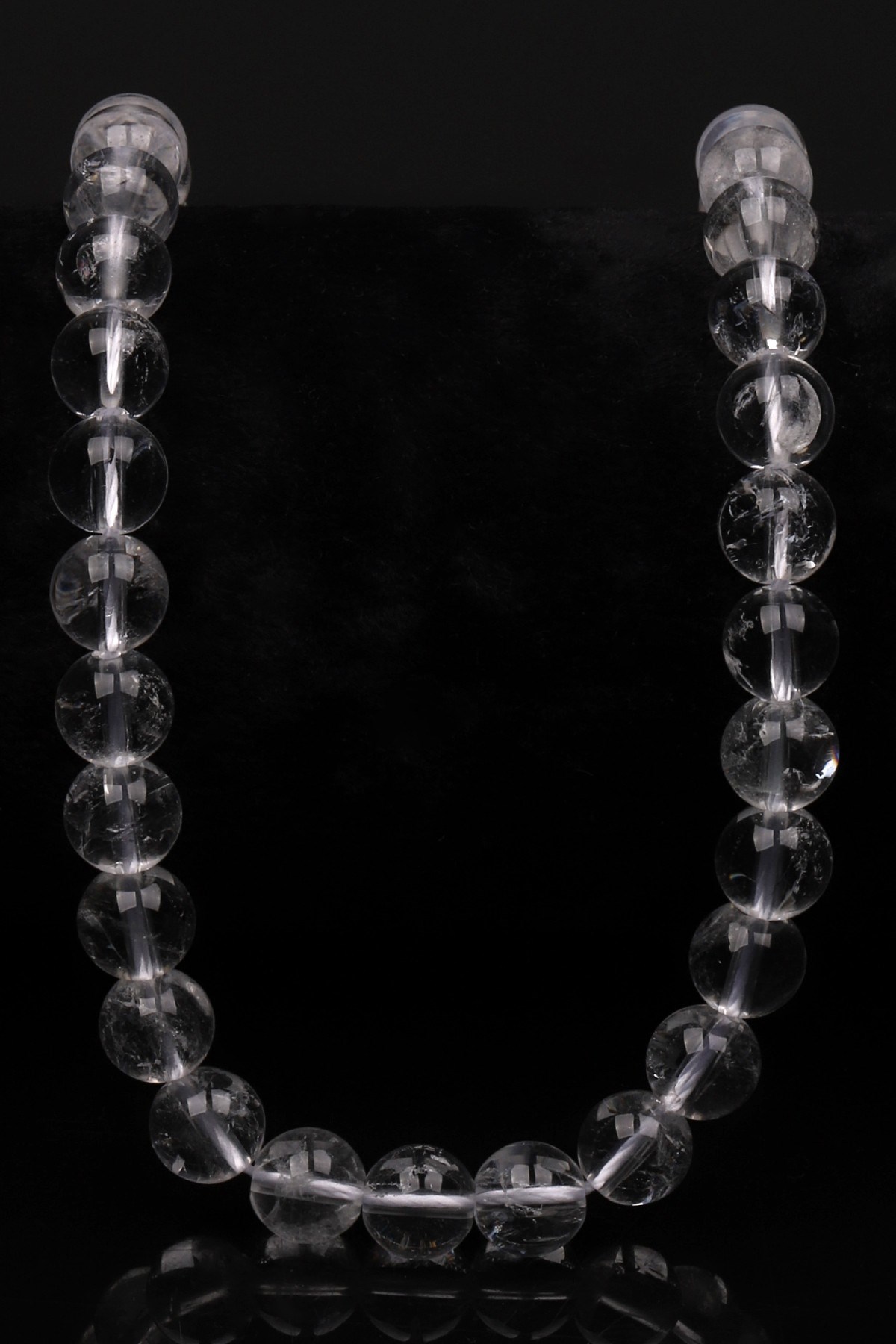 Kristal Kuvars Doğal Taş Dizi 8 mm Küre Kesim - DZ-0929