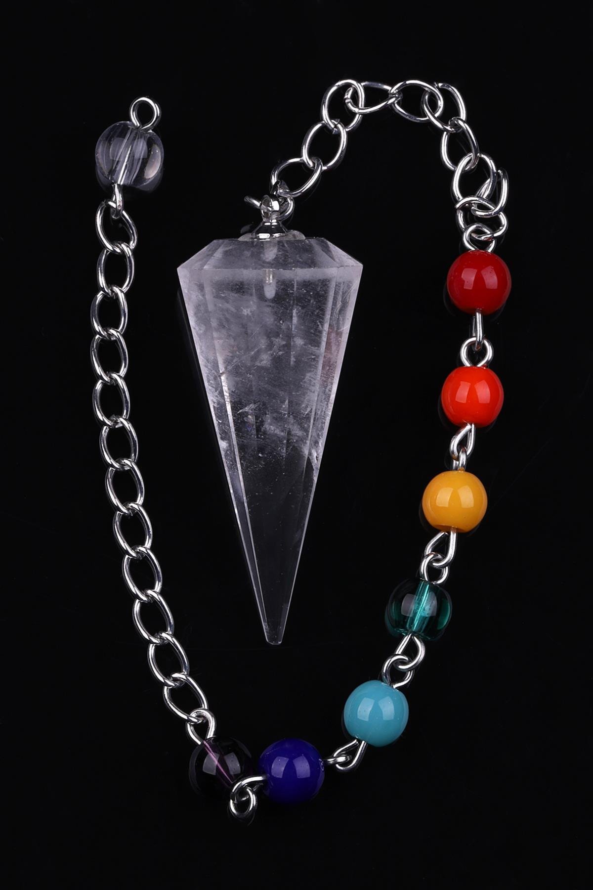 Kristal Kuvars Doğal Taş Pandül