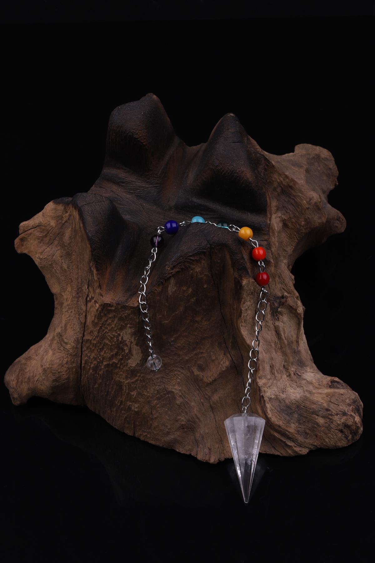 Kristal Kuvars Doğal Taş Pandül