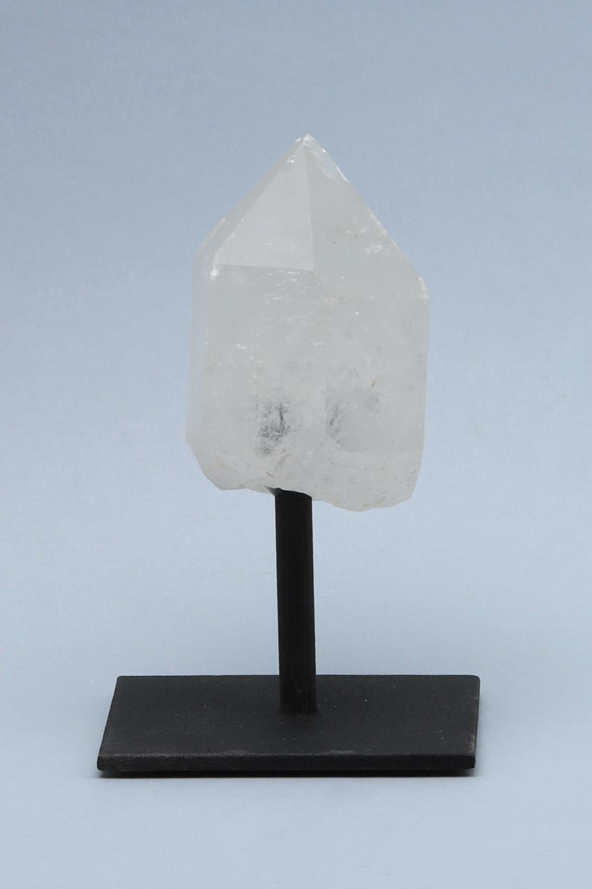 Kristal Kuvars Doğal Taş Standlı Ham Parça