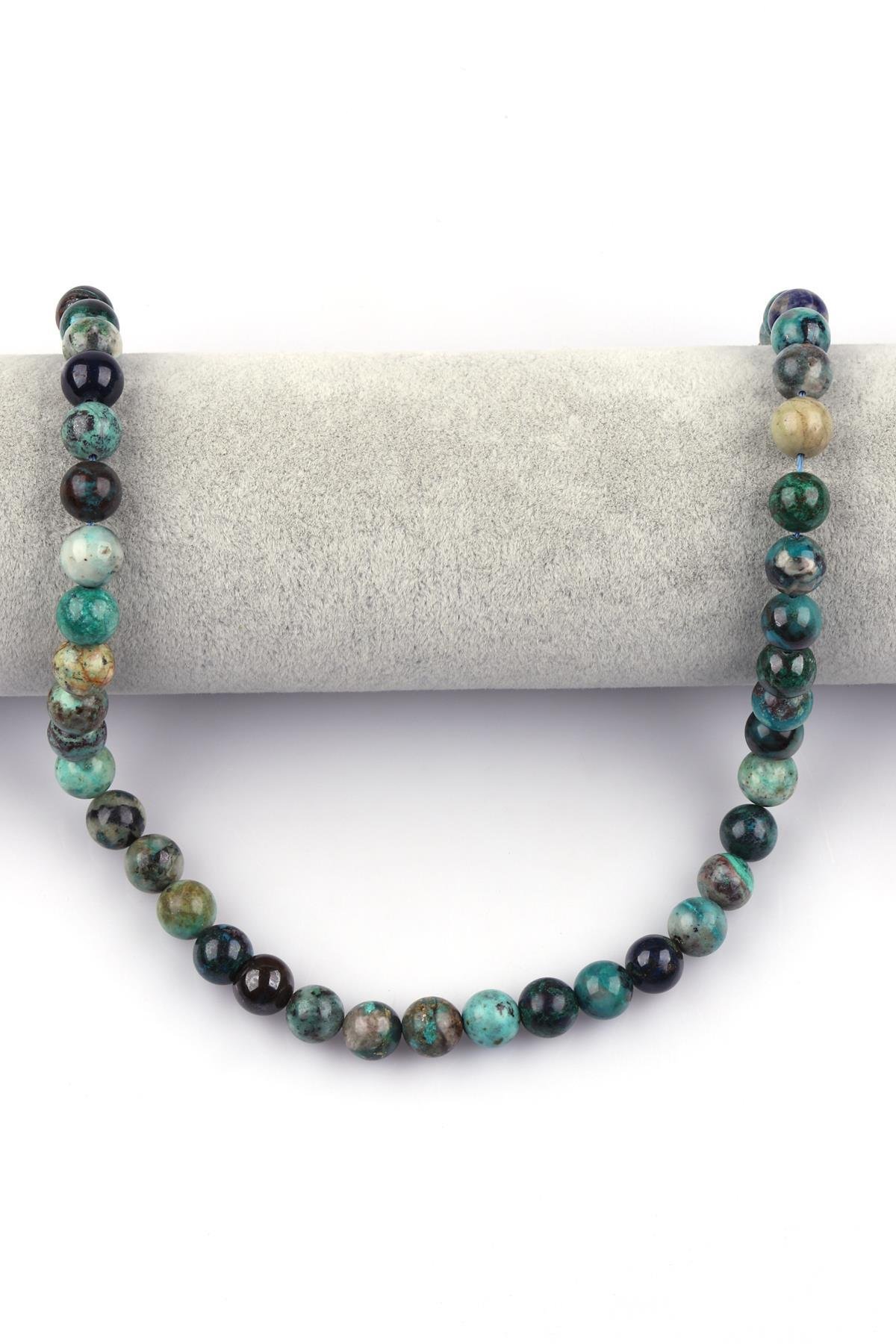 Krizokol (A Kalite ) Doğal Taş Dizi 10 mm Küre Kesim