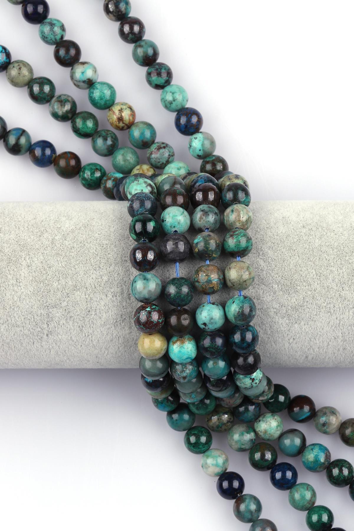 Krizokol (A Kalite ) Doğal Taş Dizi 10 mm Küre Kesim