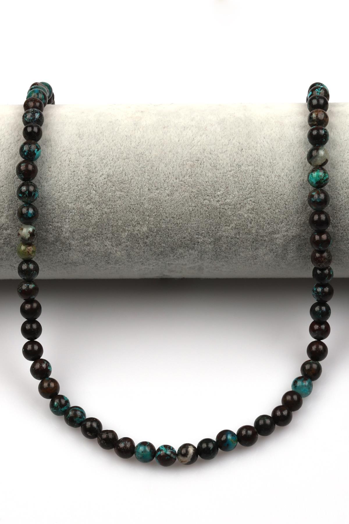 Krizokol Doğal Taş Dizi 6 mm Küre Kesim