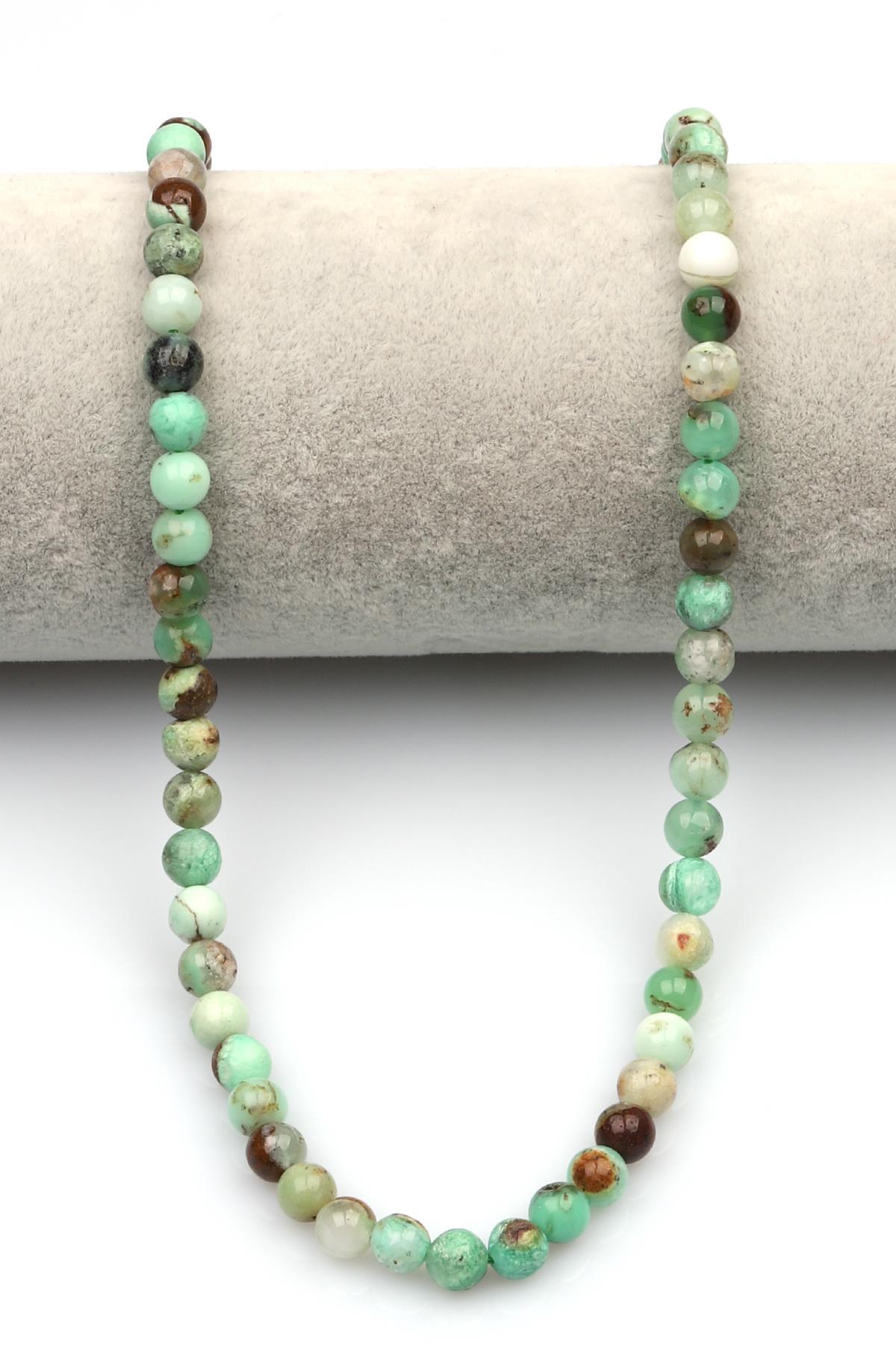 Krizopras Doğaltaş ( AB Kalite ) Dizi 6 mm Küre Kesim