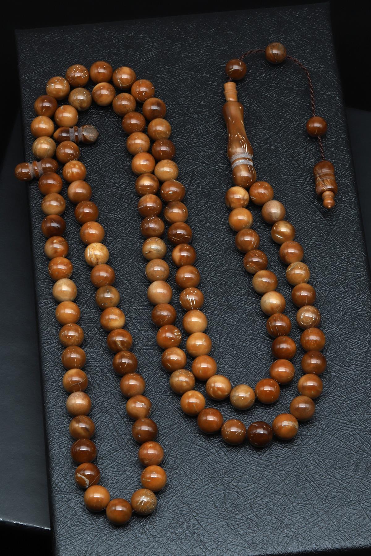 Kuka Ağacı 99'lu Tesbih 8 mm Küre Kesim - T-1503