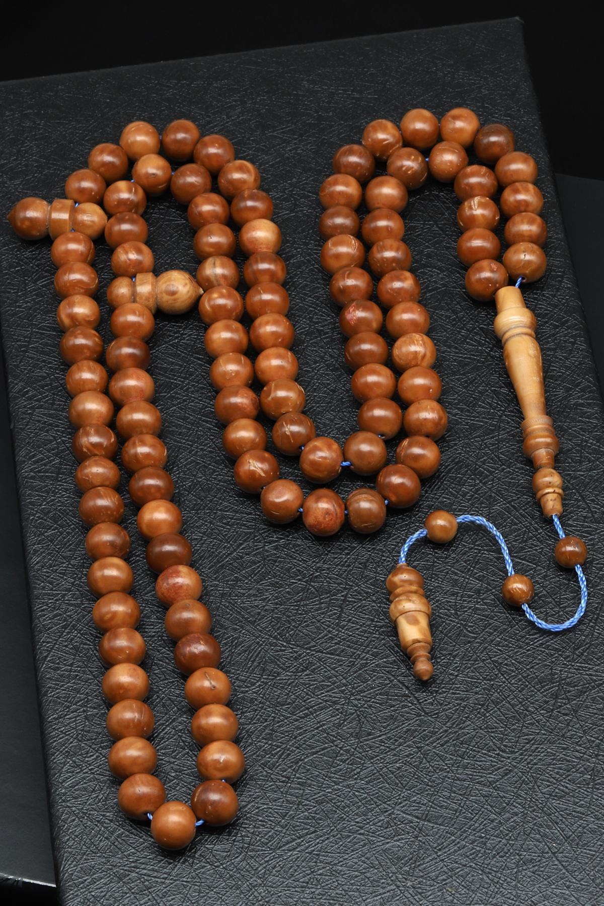 Kuka Ağacı 99'Lu Tesbih 9 x 8 mm Küre Kesim