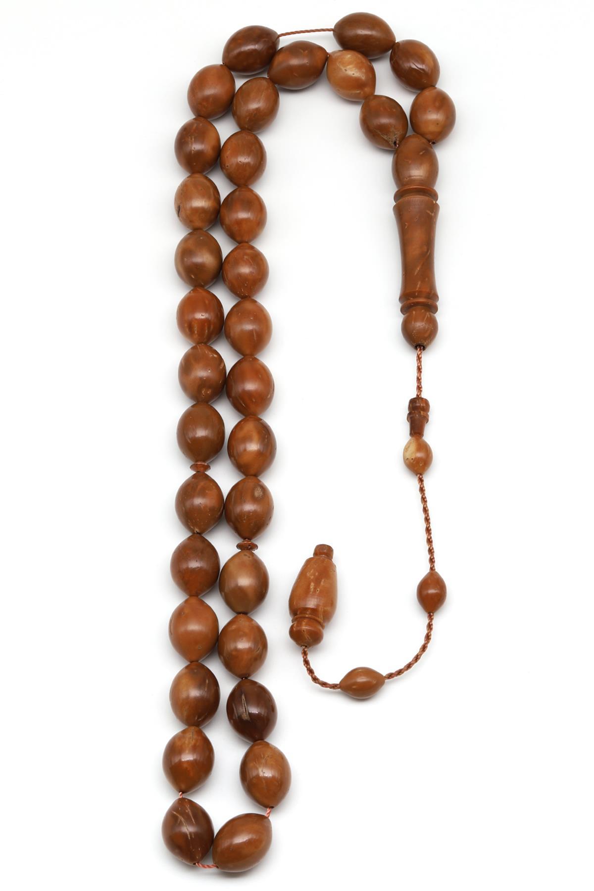 Kuka Ağacı Tesbih 11 x 14 mm Arpa Kesim