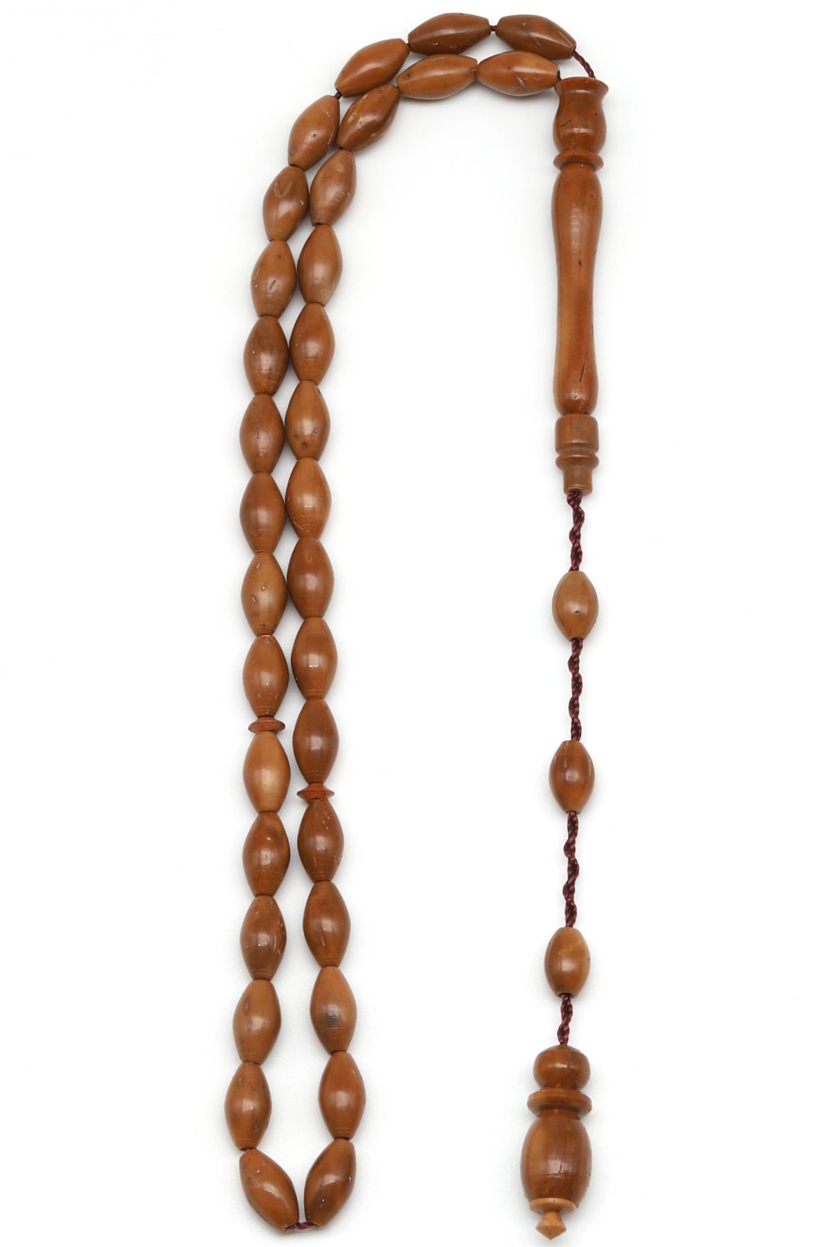 Kuka Ağacı Tesbih 5 x 10 mm Arpa Kesim 