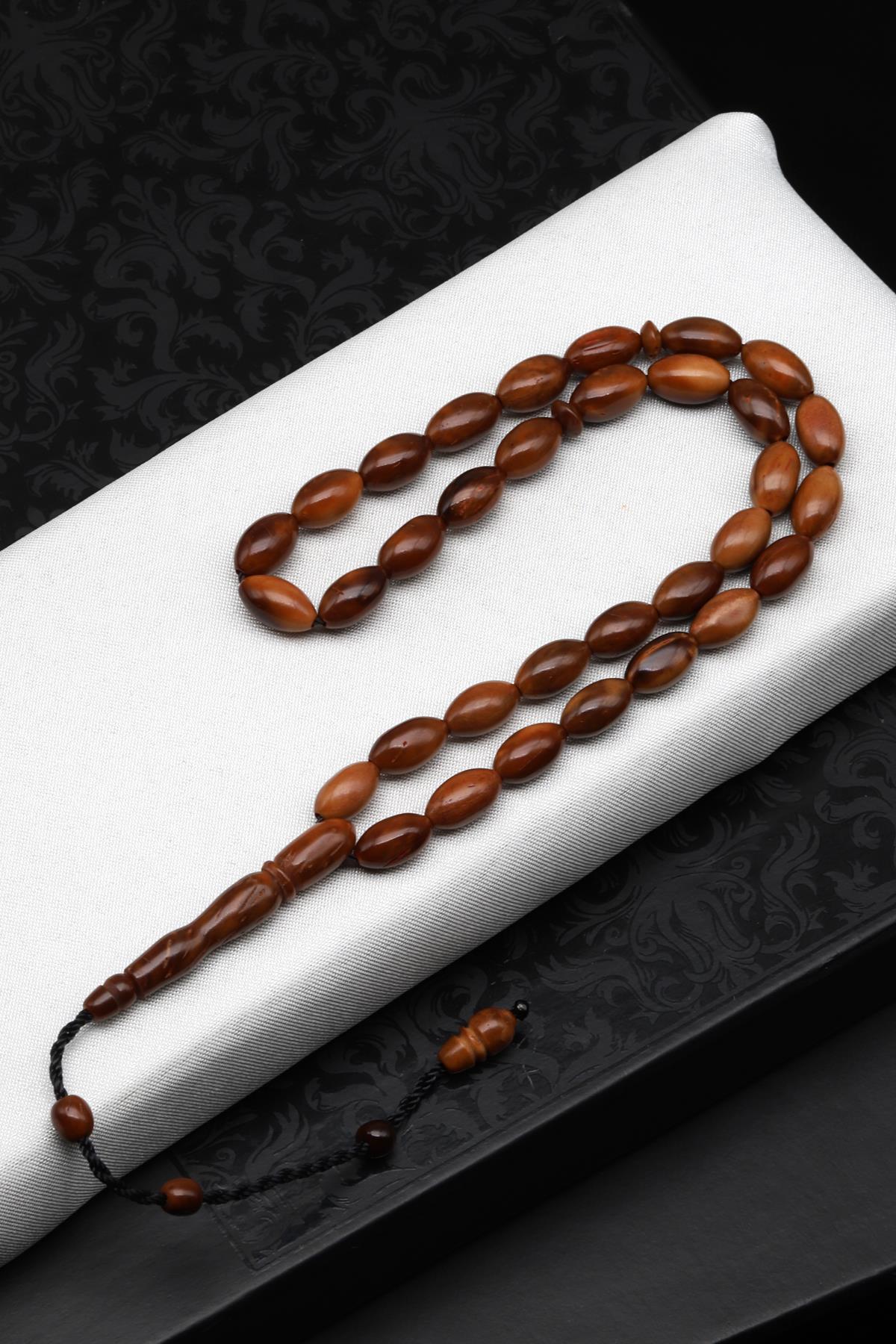 Kuka Ağacı Tesbih 6 x 10 mm Arpa Kesim