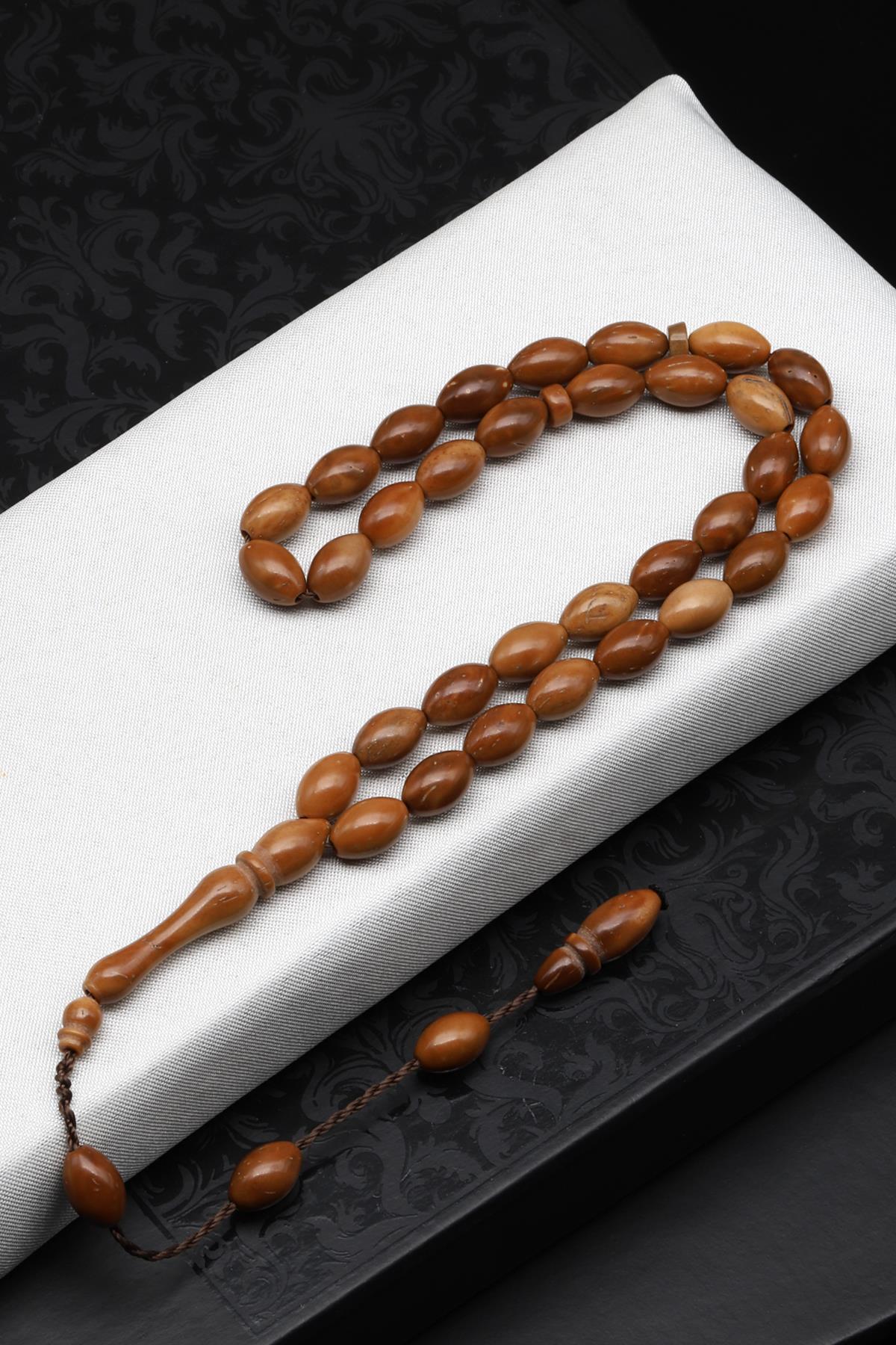 Kuka Ağacı Tesbih 6 x 9 mm Arpa Kesim