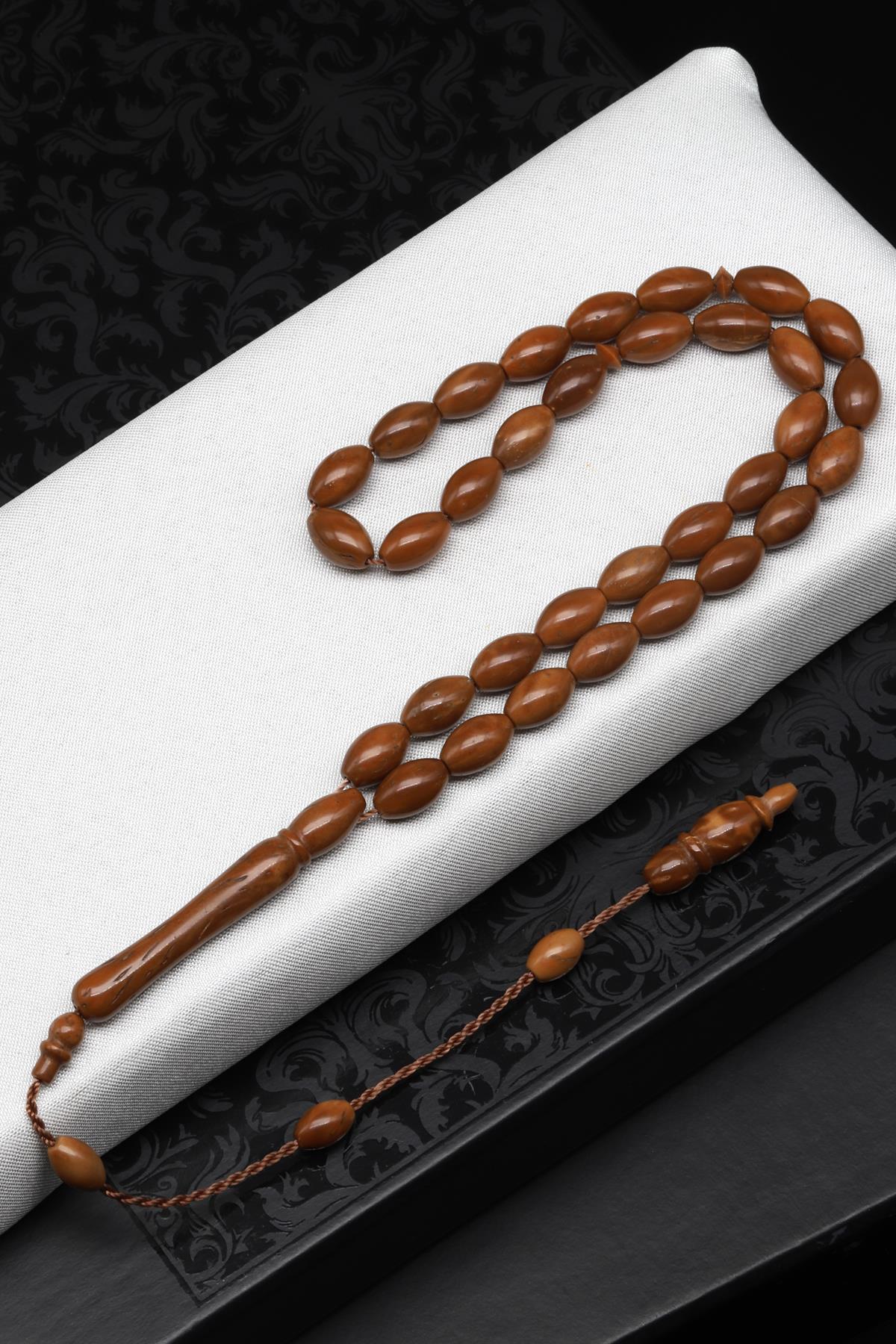 Kuka Ağacı Tesbih 6 x 9 mm Beyzi Kesim 