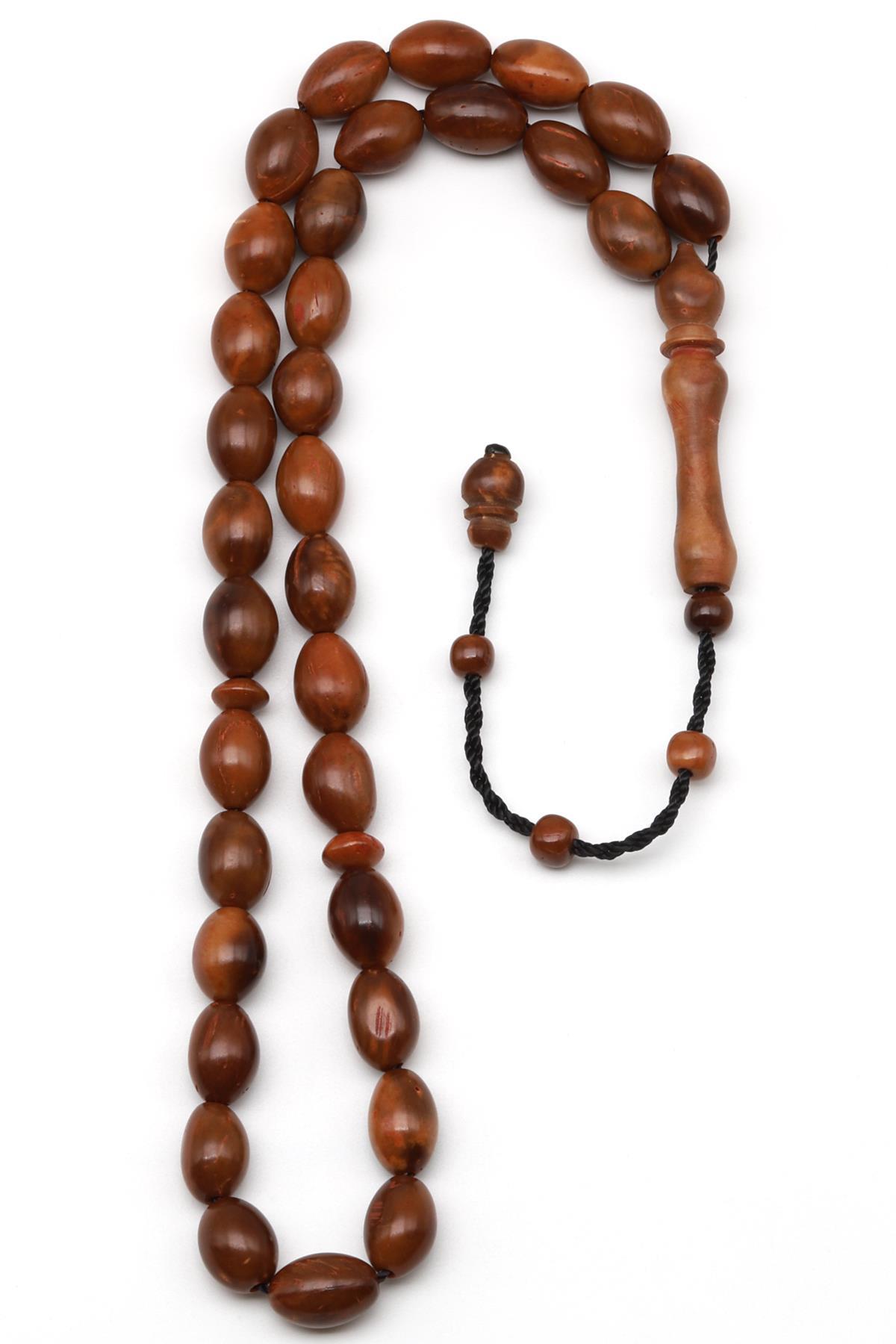 Kuka Ağacı Tesbih 7 x 10 mm Arpa Kesim