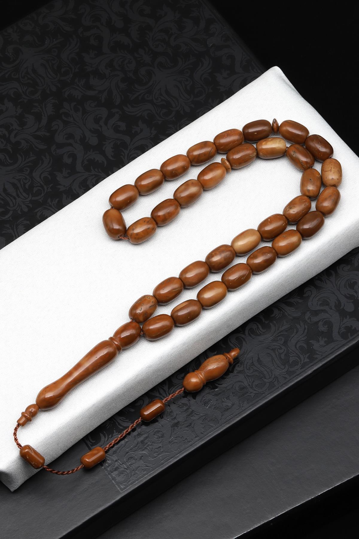 Kuka Ağacı Tesbih 8 x 11 mm Kapsül Kesim - T-1543