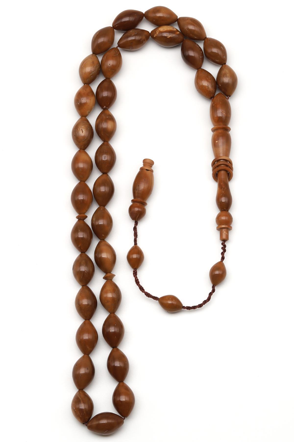 Kuka Ağacı Tesbih 8 x 12 mm Arpa Kesim