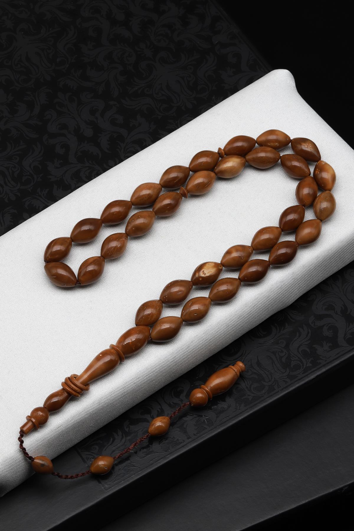 Kuka Ağacı Tesbih 8 x 12 mm Arpa Kesim