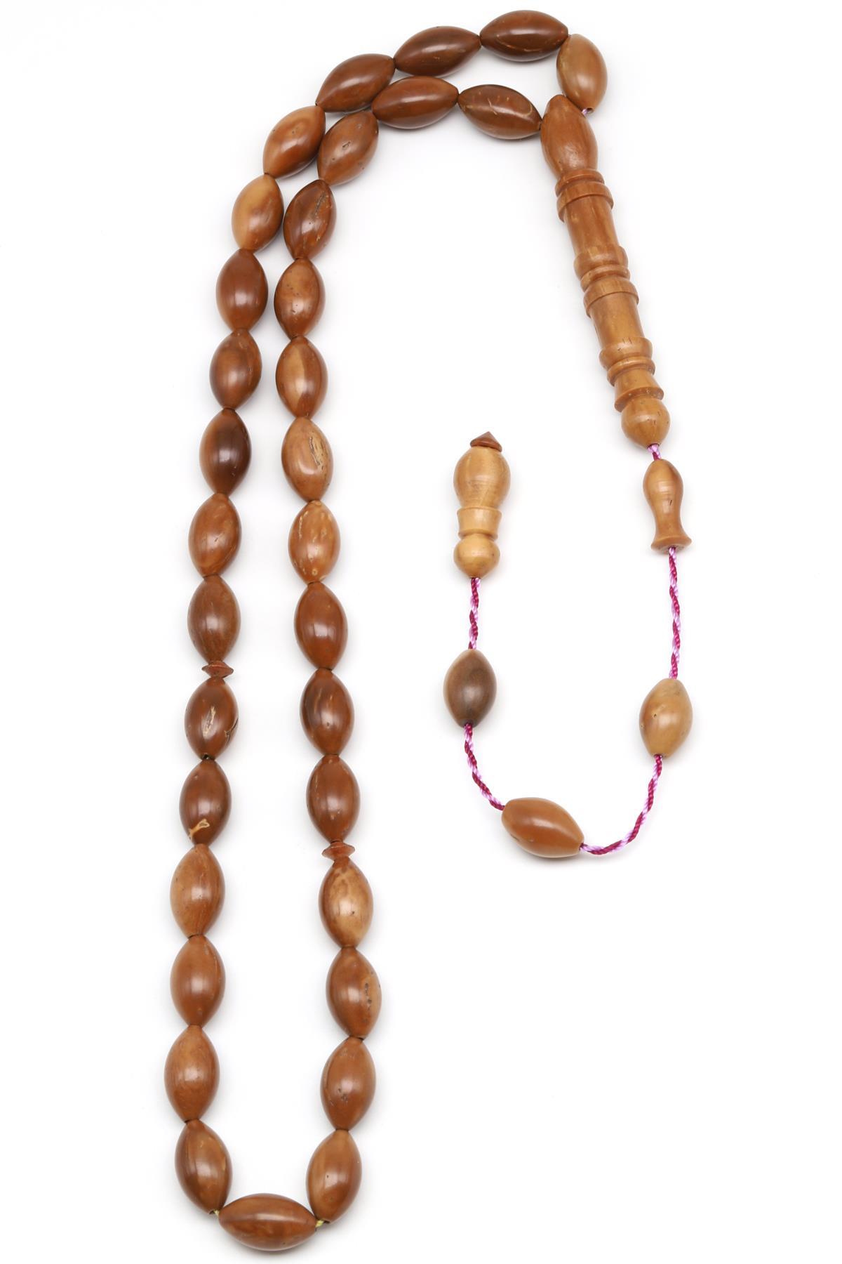 Kuka Ağacı Tesbih 8 x 13 mm Arpa Kesim