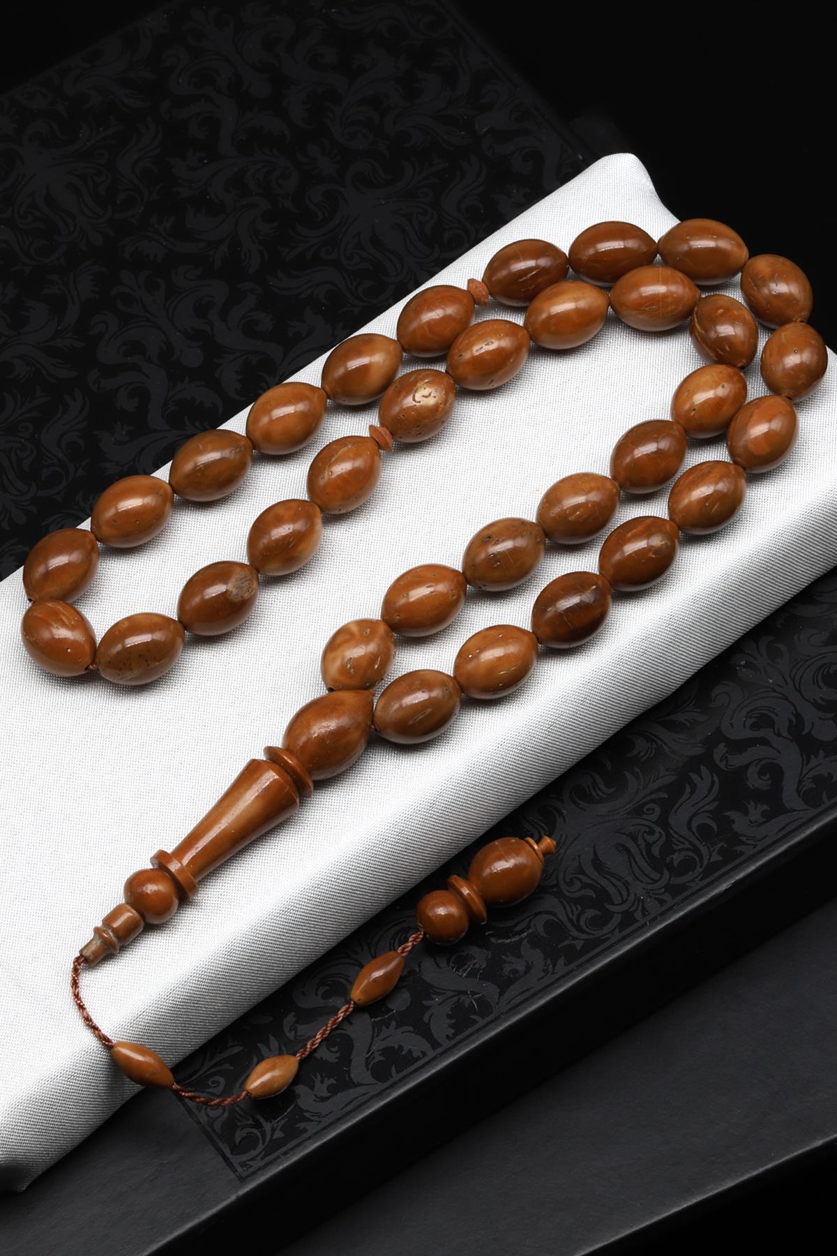 Kuka Ağacı Tesbih 9 x 13 mm Arpa Kesim