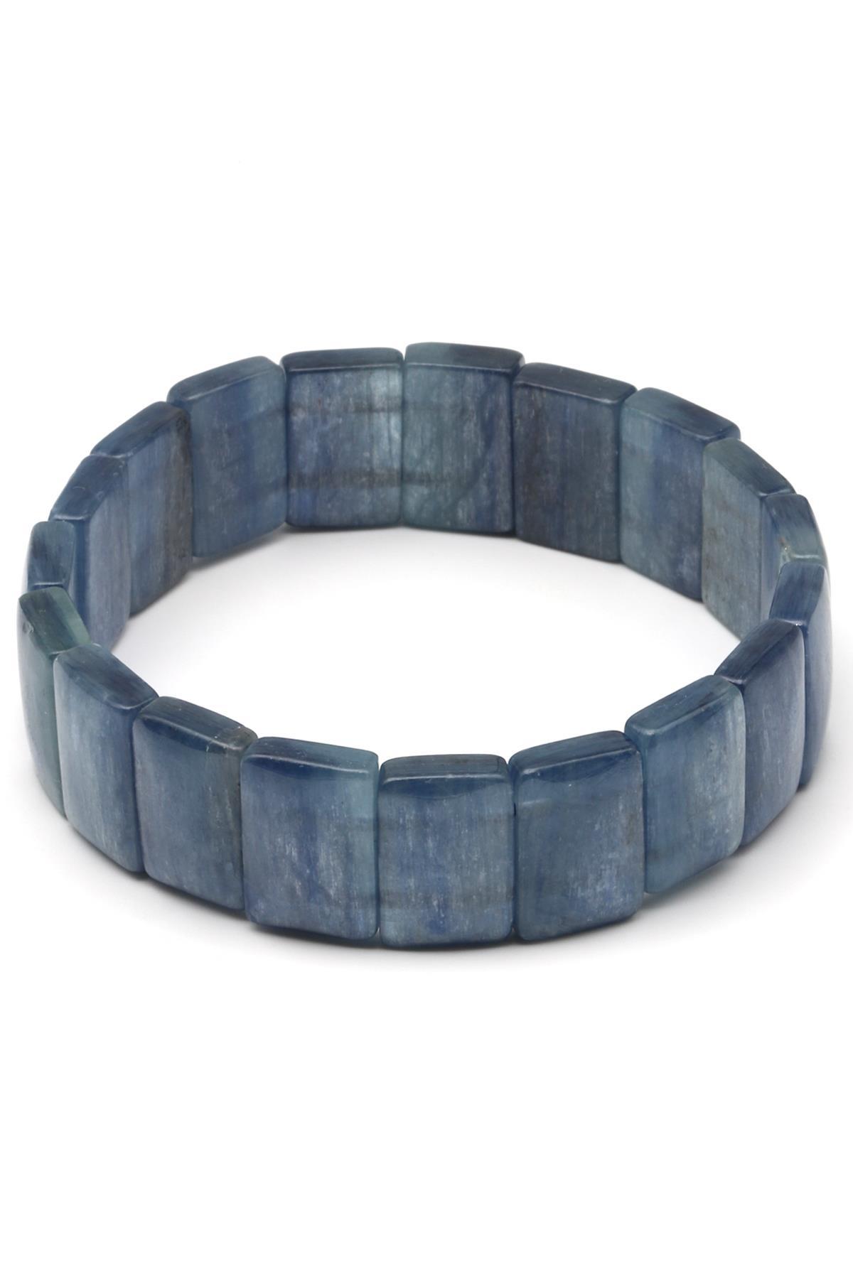 Kyanit Doğal Taş Bileklik 10 x 15 mm Özel Kesim