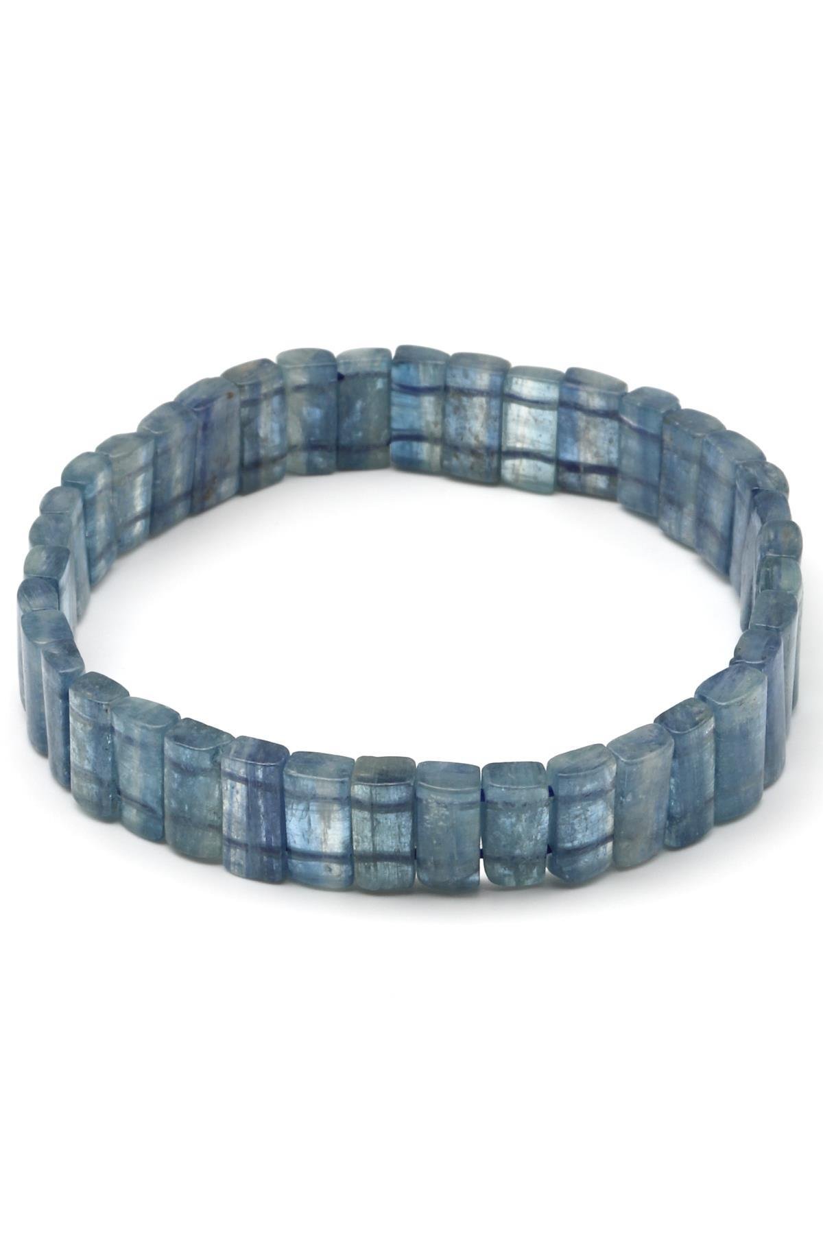 Kyanit Doğal Taş Bileklik 5 x 10 mm Özel Kesim