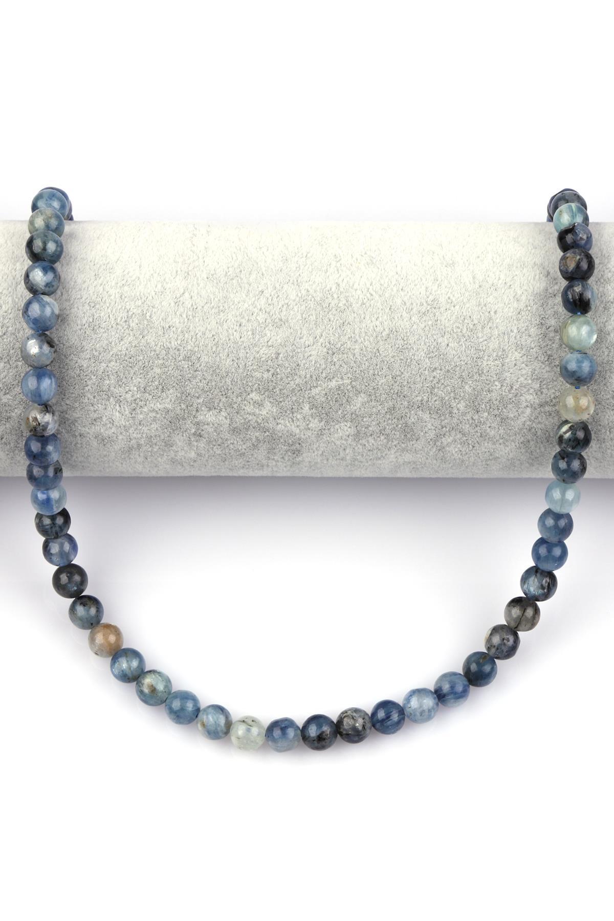 Kyanit Doğal Taş Dizi 7 mm Küre Kesim