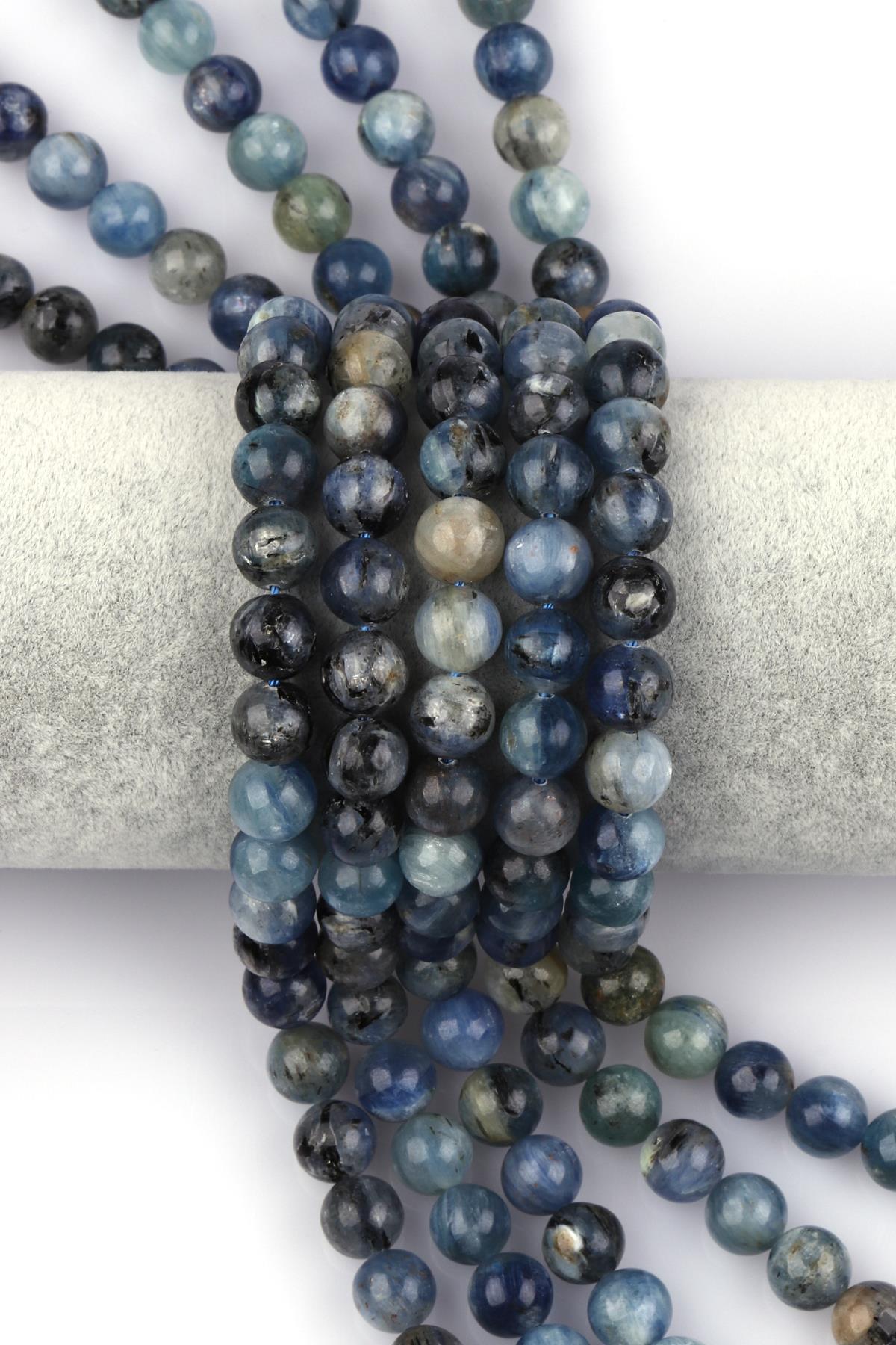 Kyanit Doğal Taş Dizi 9 mm Küre Kesim