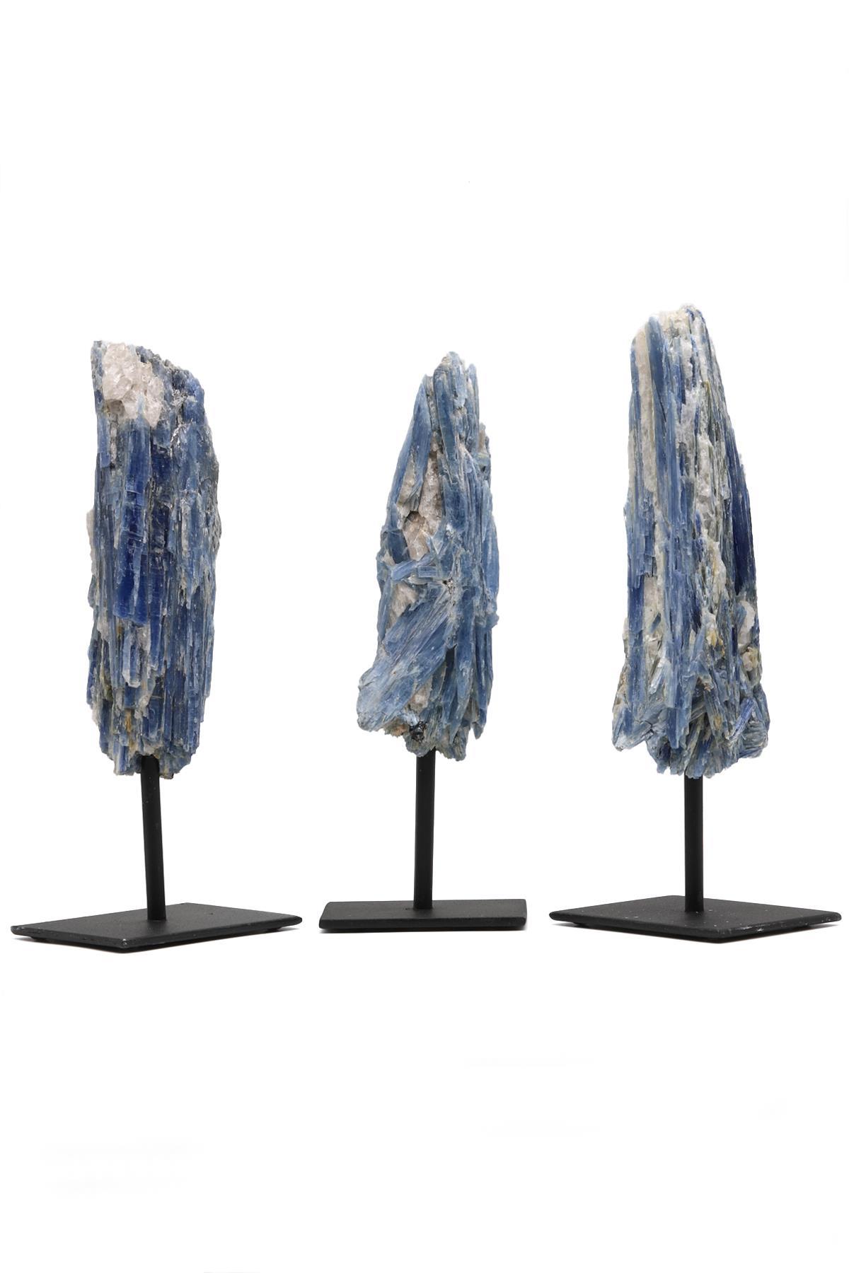 Kyanit Doğal Taş Standlı Ham Parça