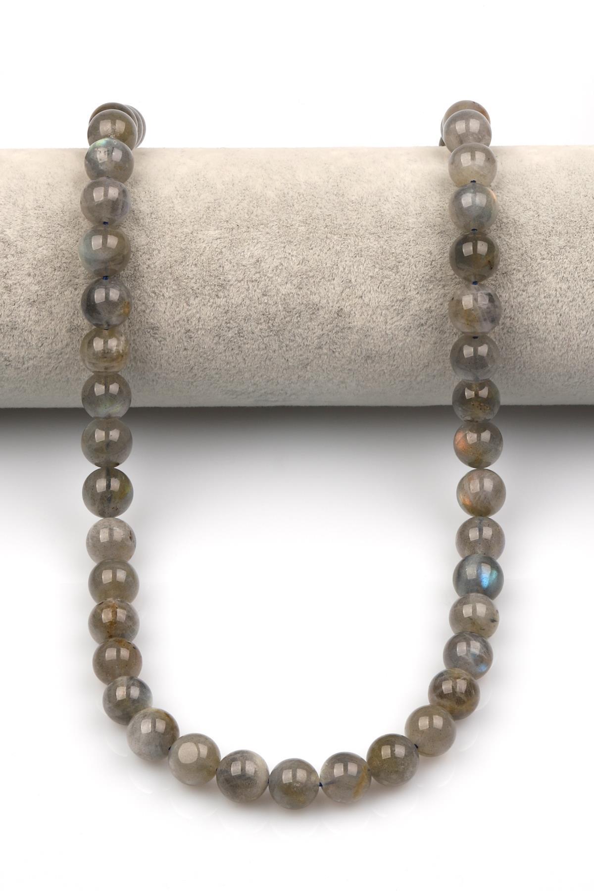 Labradorit ( A Kalite ) Doğaltaş Dizi 10 mm Küre Kesim
