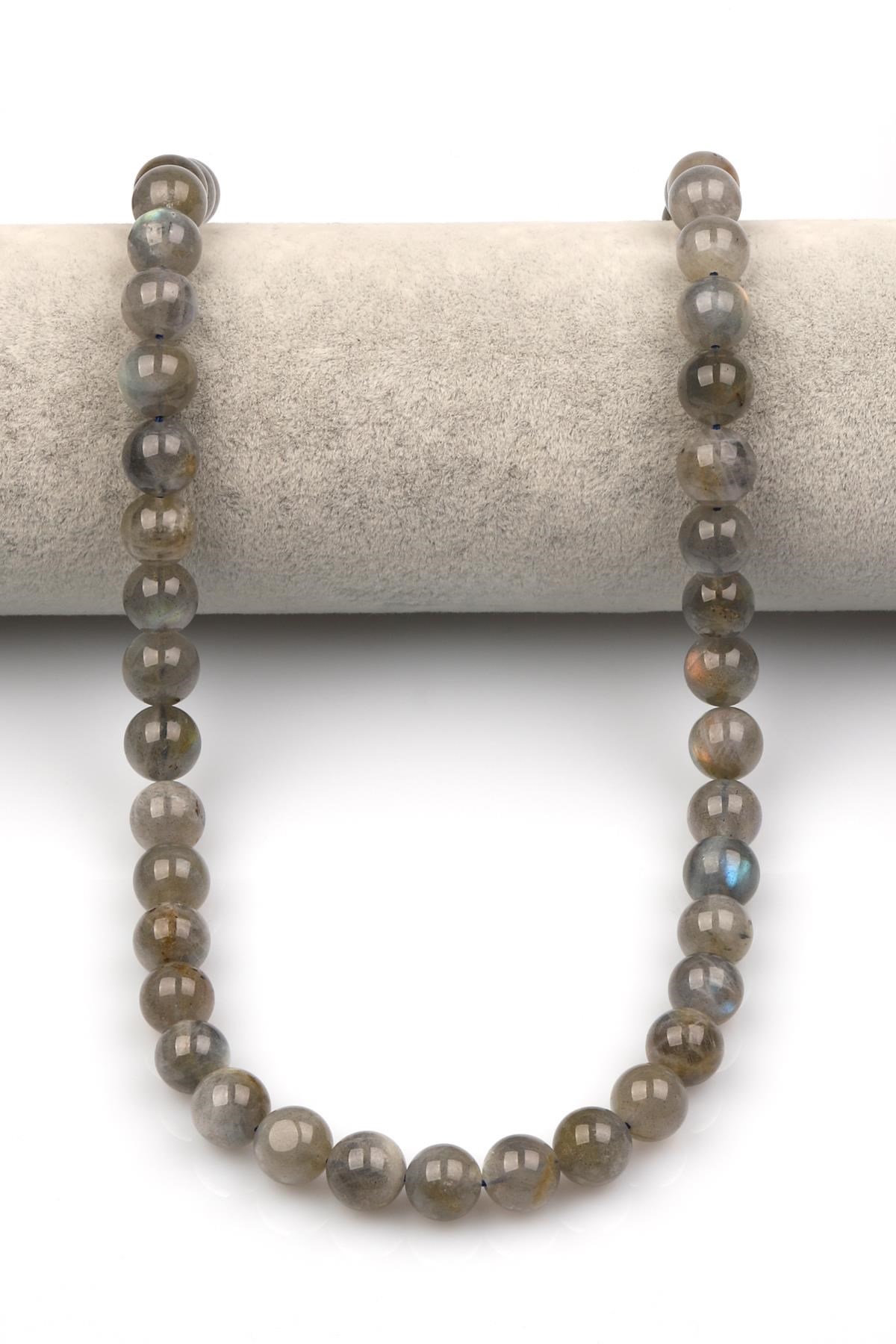 Labradorit ( A Kalite ) Doğaltaş Dizi 10 mm Küre Kesim