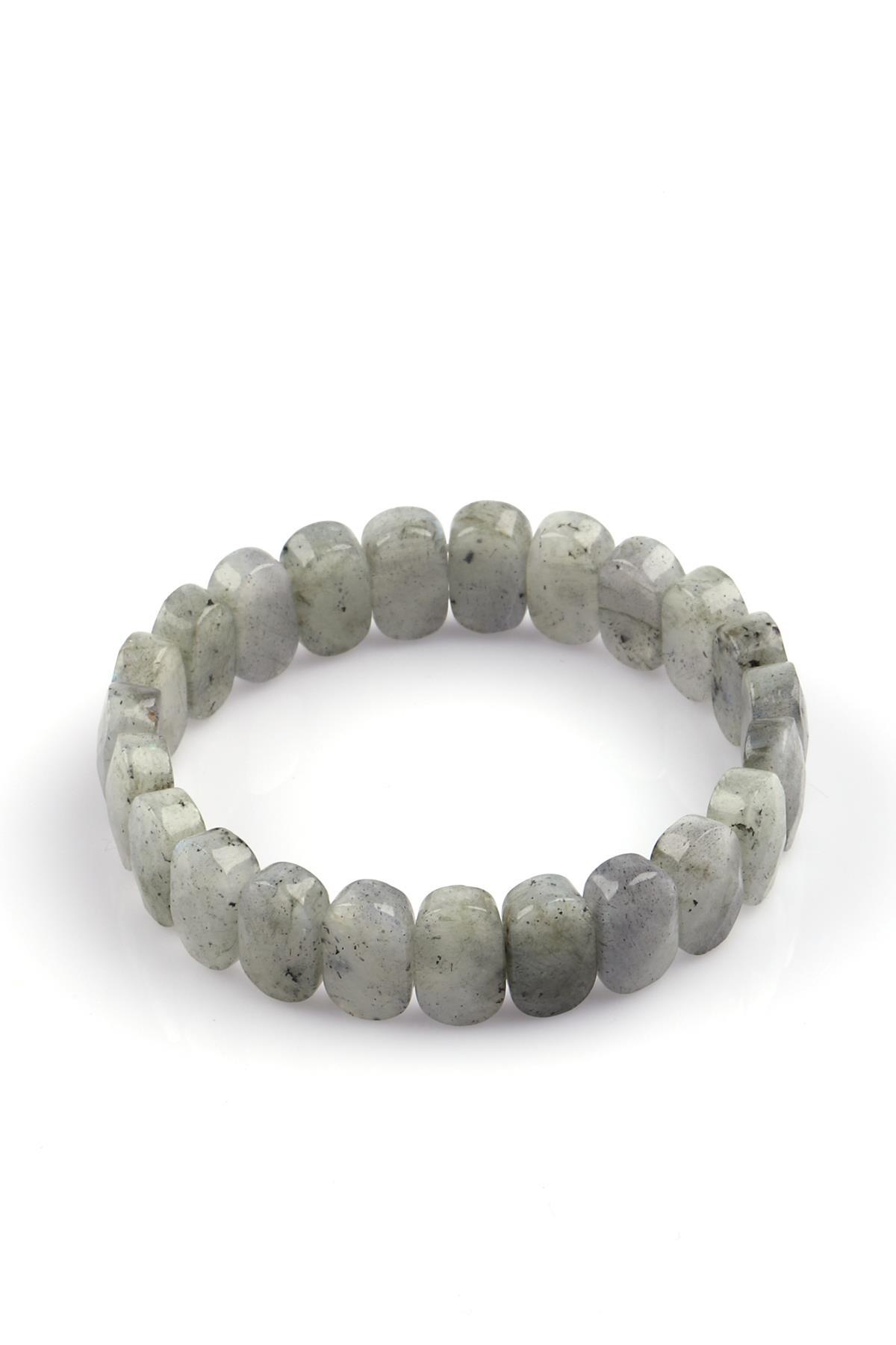 Labradorit Doğal Taş Bileklik 8 x 14 mm Özel Kesim