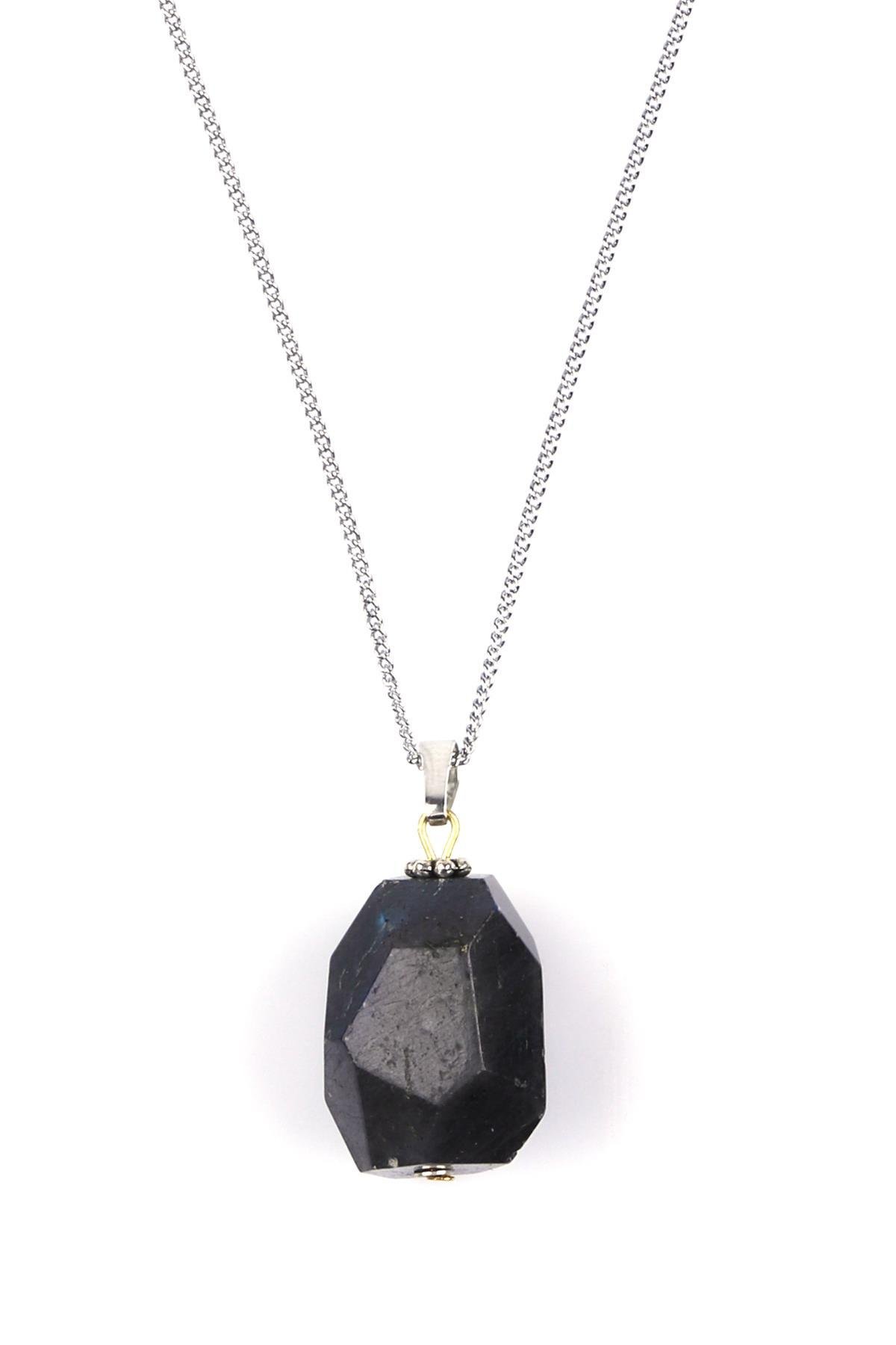 Labradorit Doğal Taş Kolye