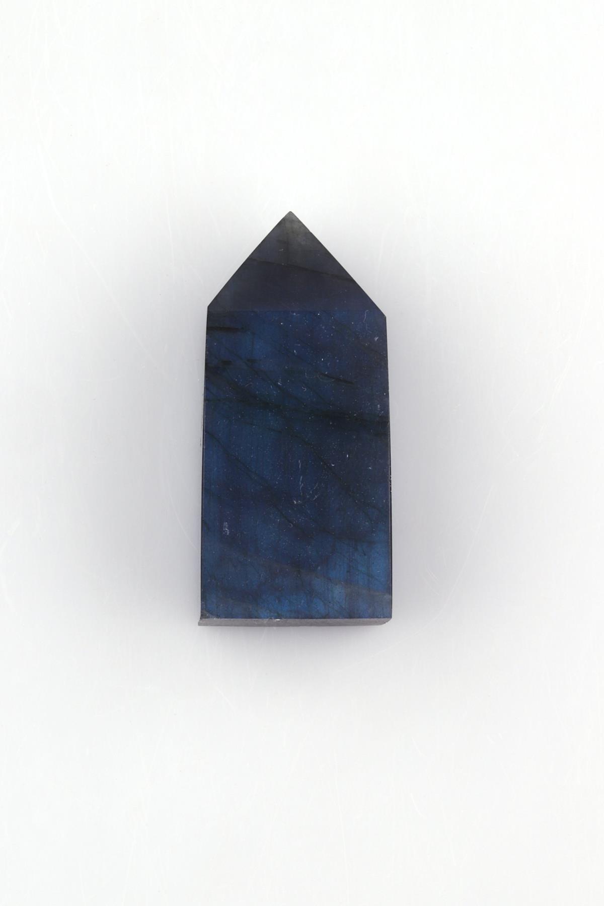 Labradorit Doğal Taş Obelisk Parça