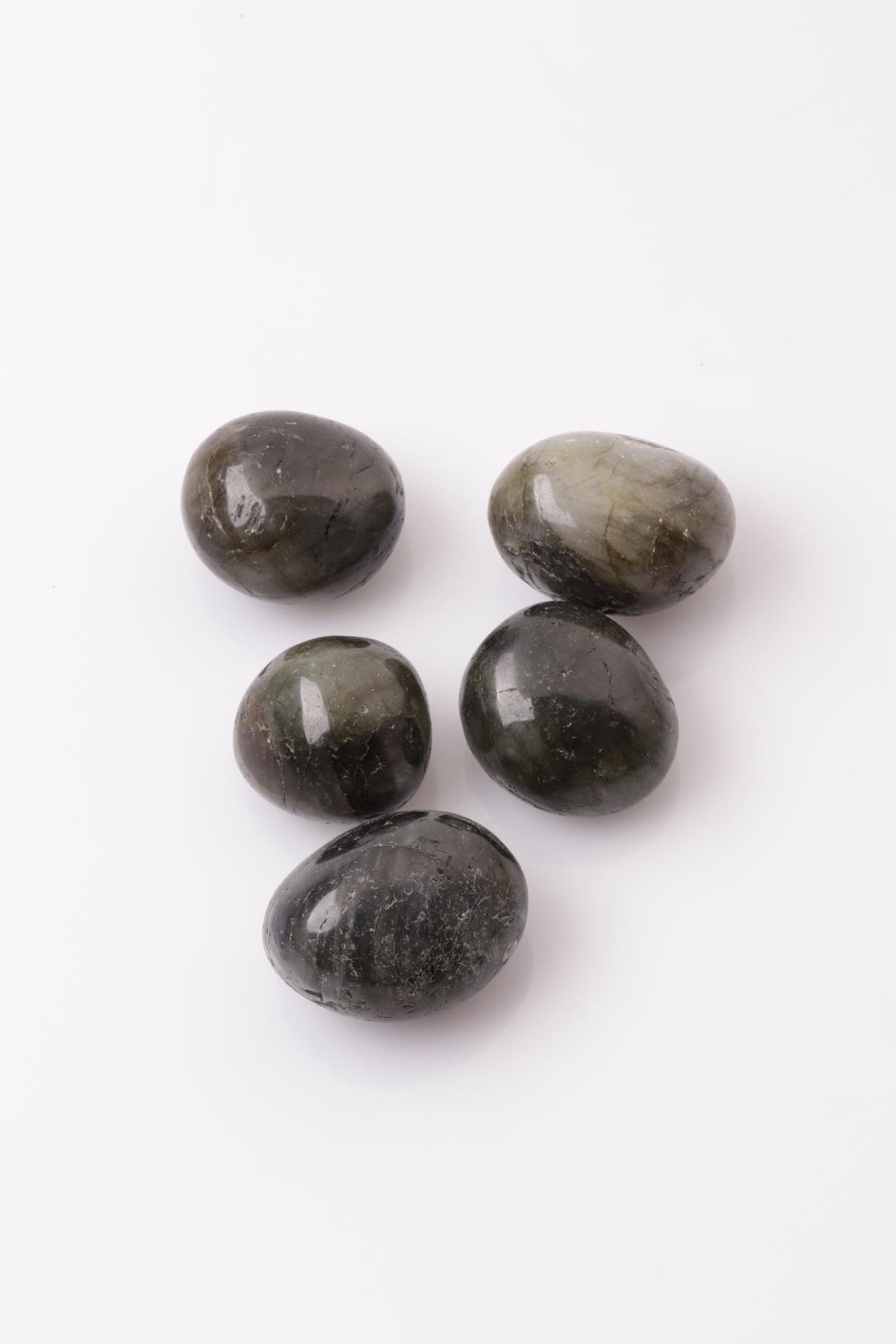 Labradorit Doğal Taş Tamburlanmış Parça - Tımbıl