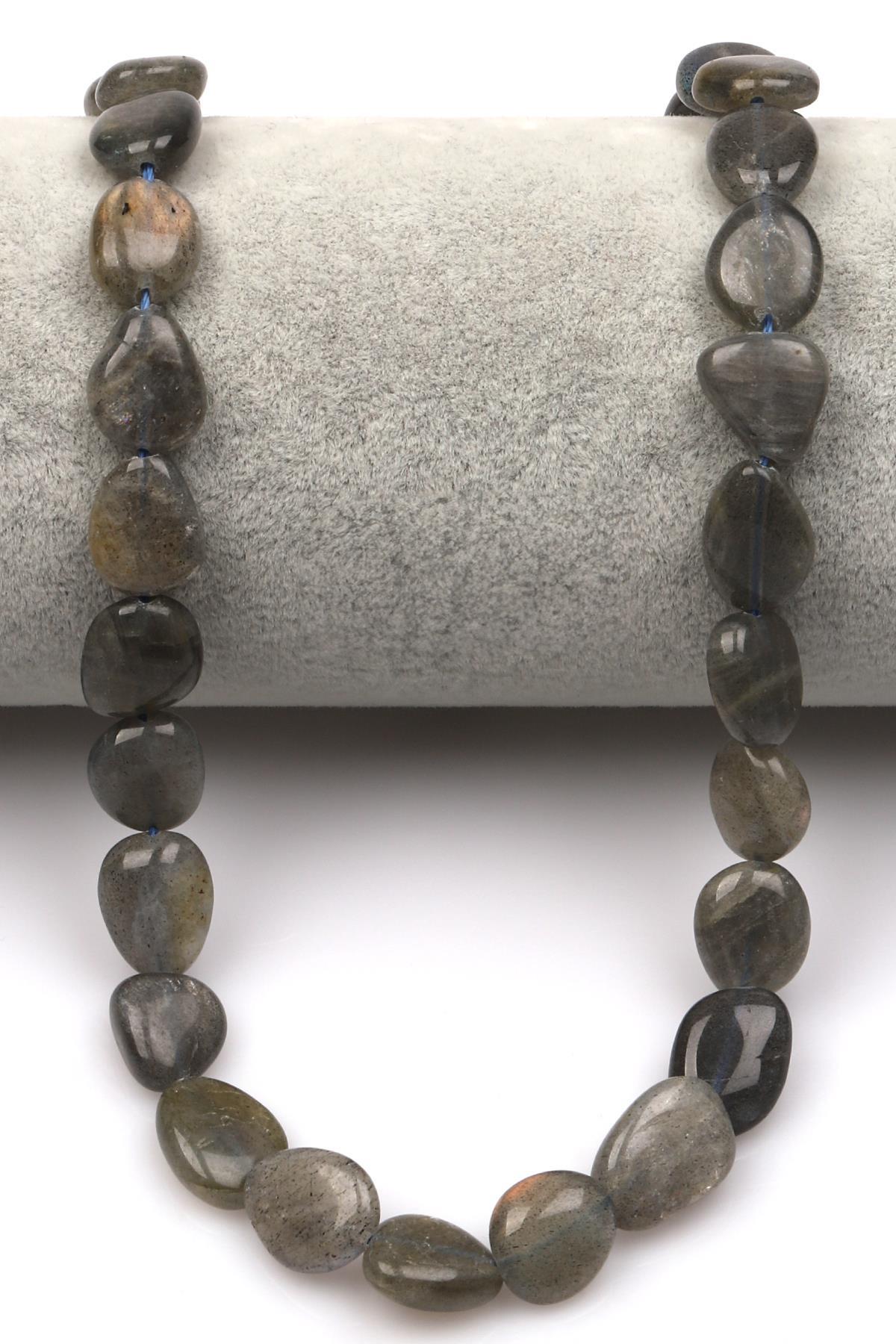 Labradorit Doğaltaş Dizi 10 x 14 mm Özel Kesim