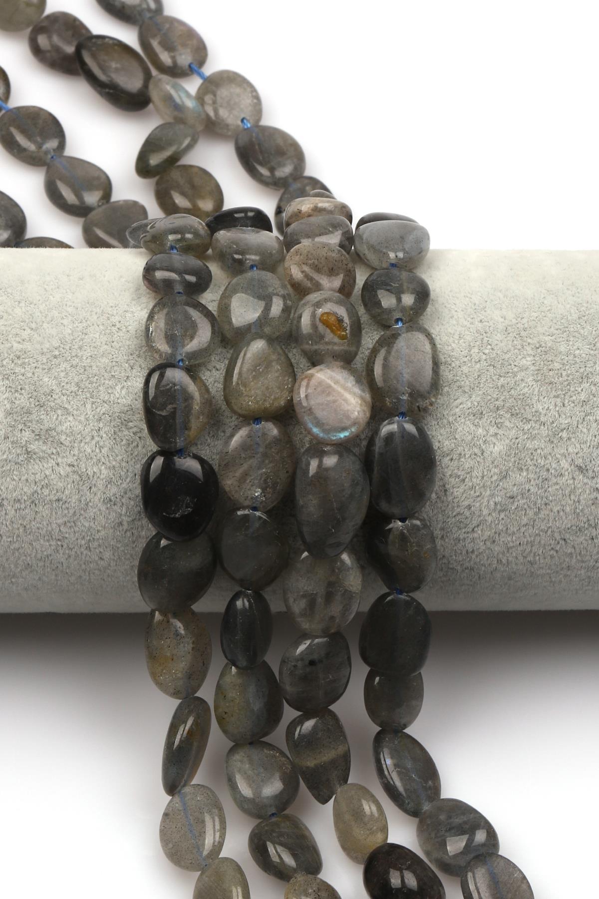 Labradorit Doğaltaş Dizi 10 x 14 mm Özel Kesim