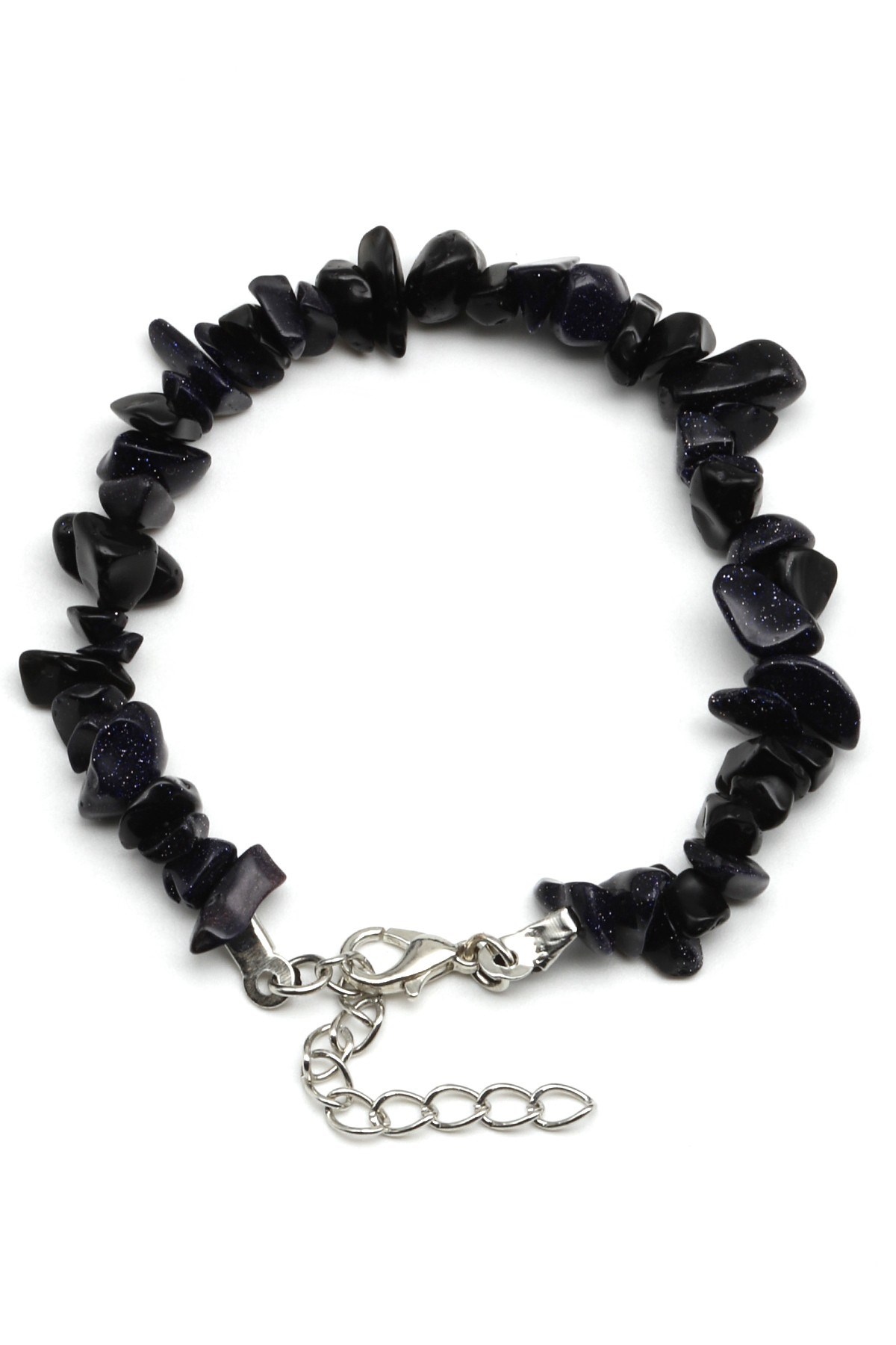 Lacivert Yıldız Taşı Çelik Klipsli Kırıktaş Bileklik - BLK-2233