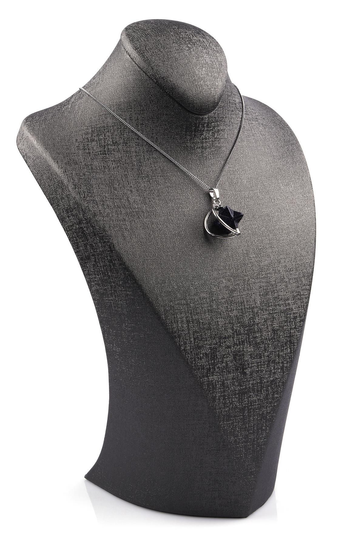 Lacivert Yıldız Taşı Merkaba Kolye 