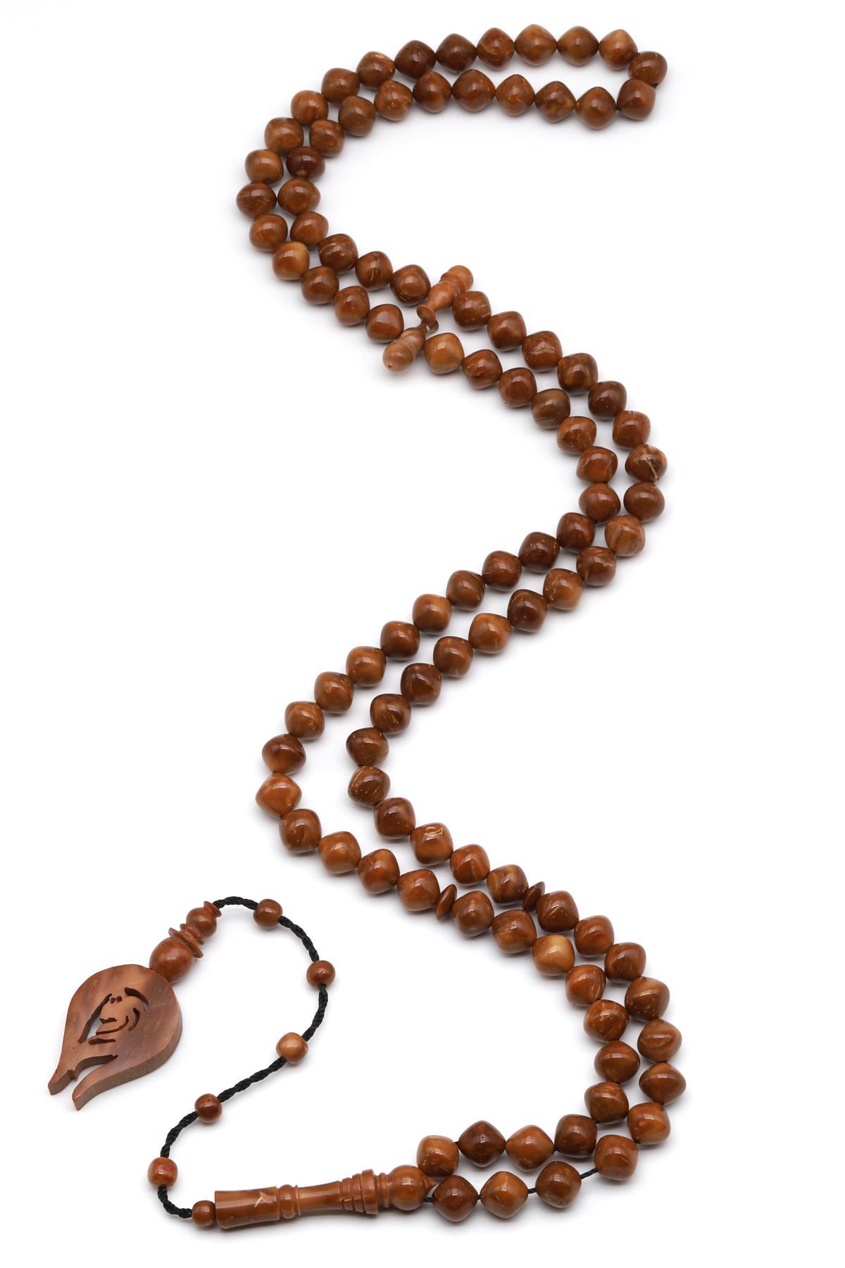 Lale Püsküllü Kuka Ağacı 99'lu Tesbih 8 mm İstanbul Kesim