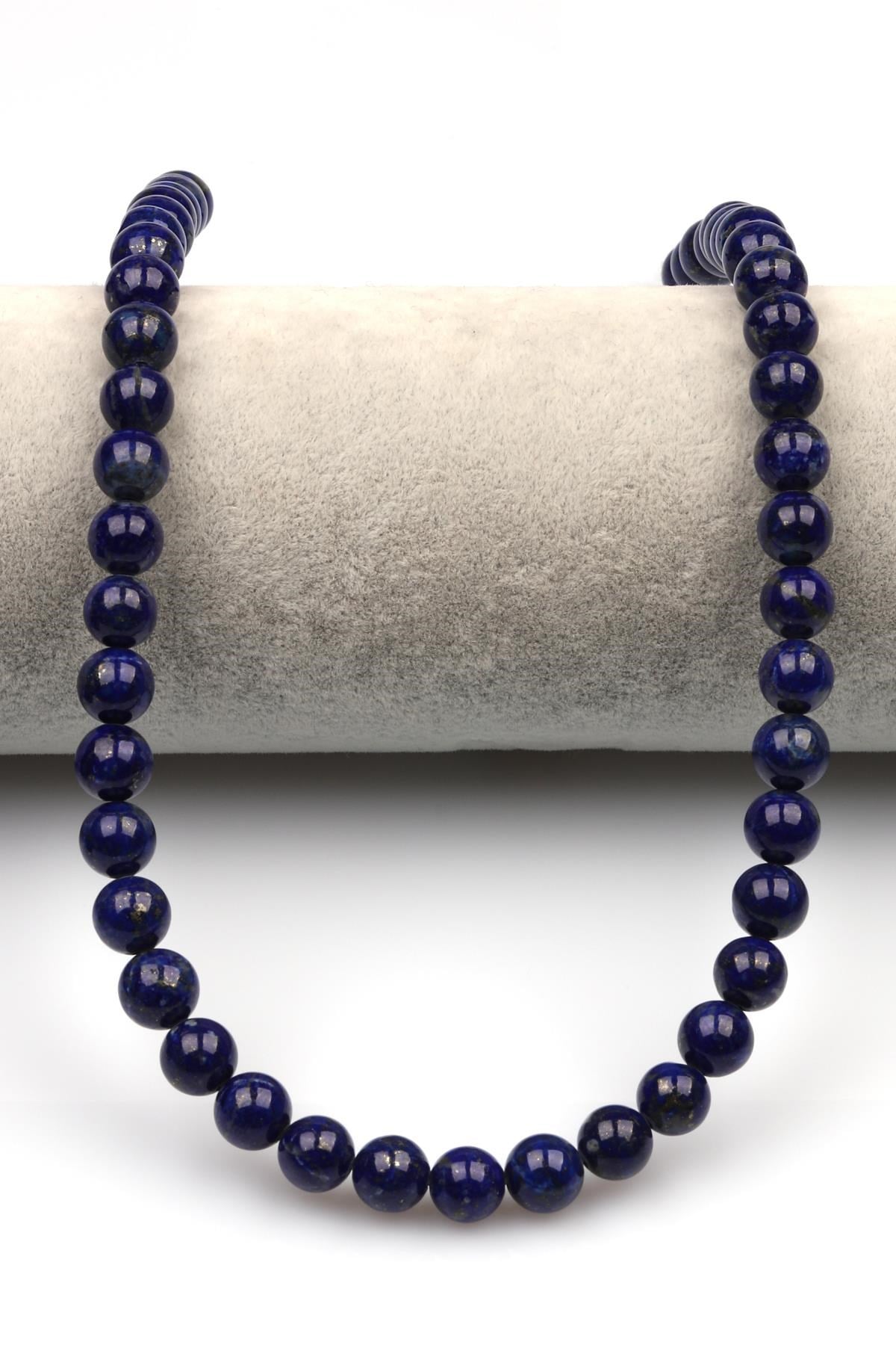 Lapis Lazuli (AAA Kalite) Doğaltaş Dizi 8 mm Küre Kesim
