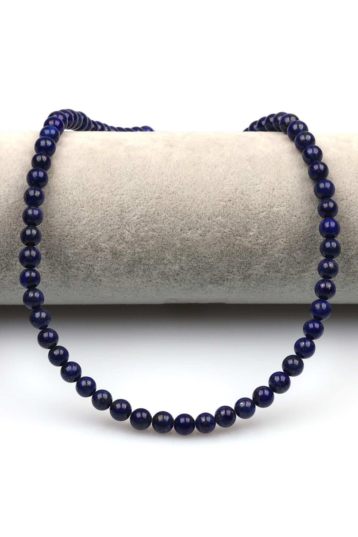Lapis Lazuli (AAA Kalite) Doğaltaş Dizi 6 mm Küre Kesim