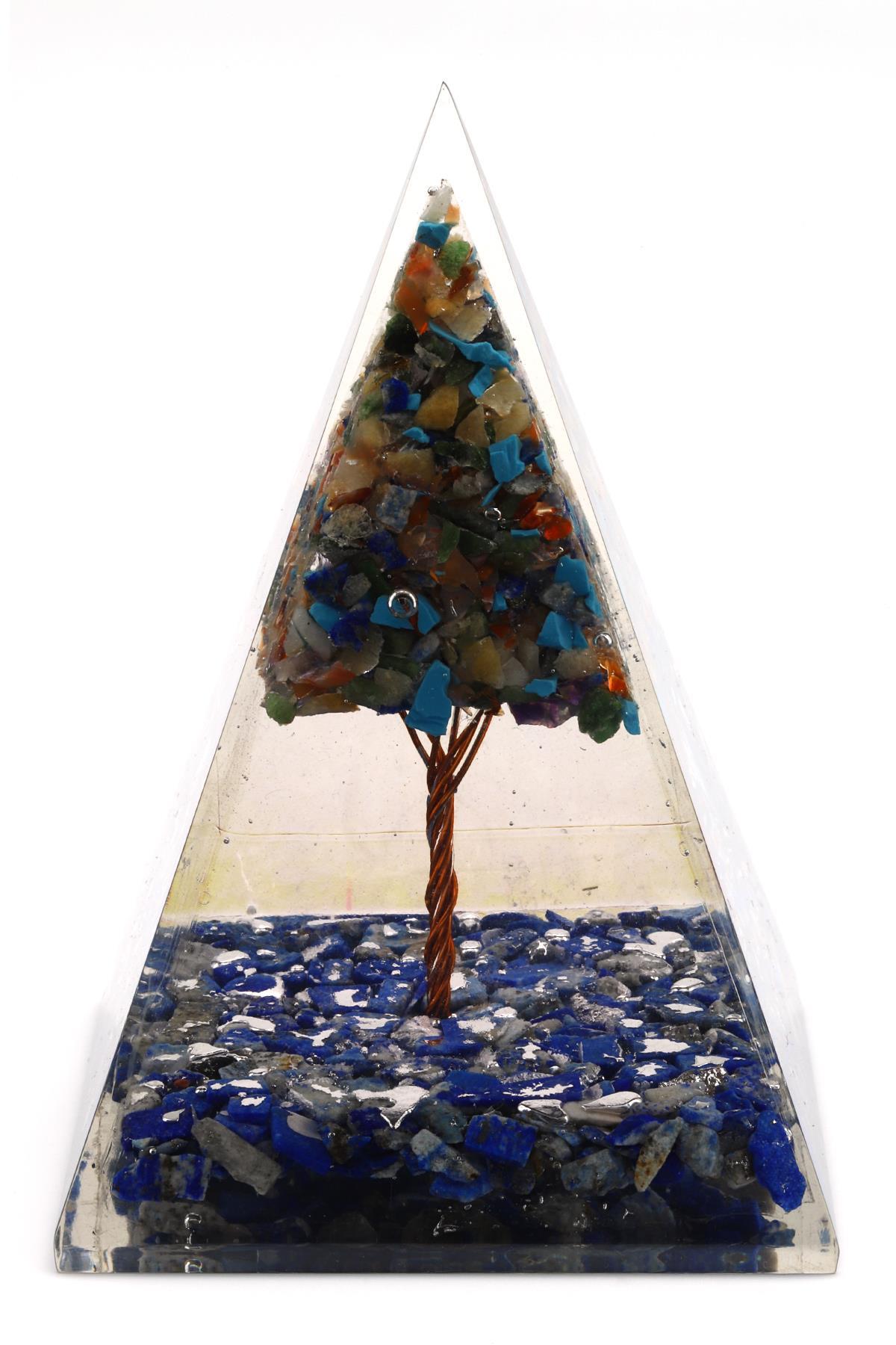 Lapis Lazuli - Çakra Taşından Orgonit Piramit