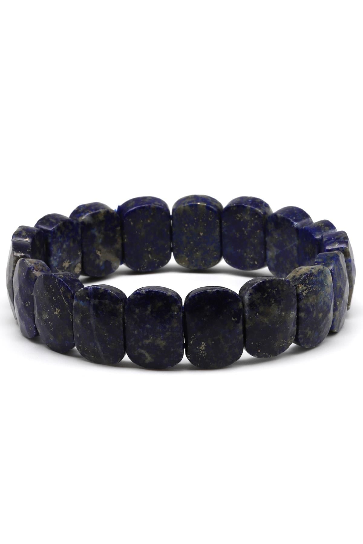 Lapis Lazuli Doğal Taş Bileklik 11 x 15 mm Özel Kesim