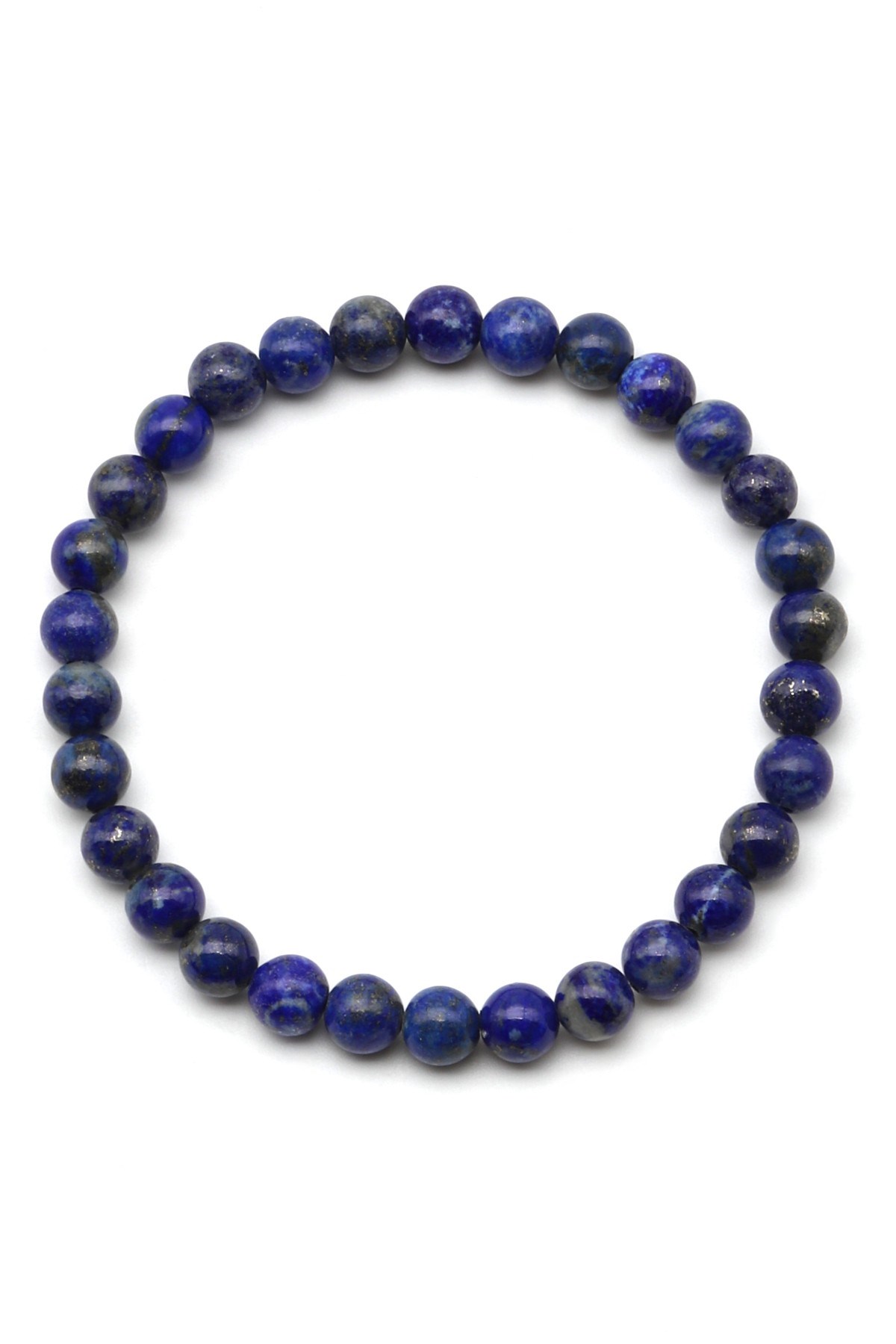 Lapis Lazuli Doğal Taş Bileklik 6 mm Küre Kesim - BLK-2370