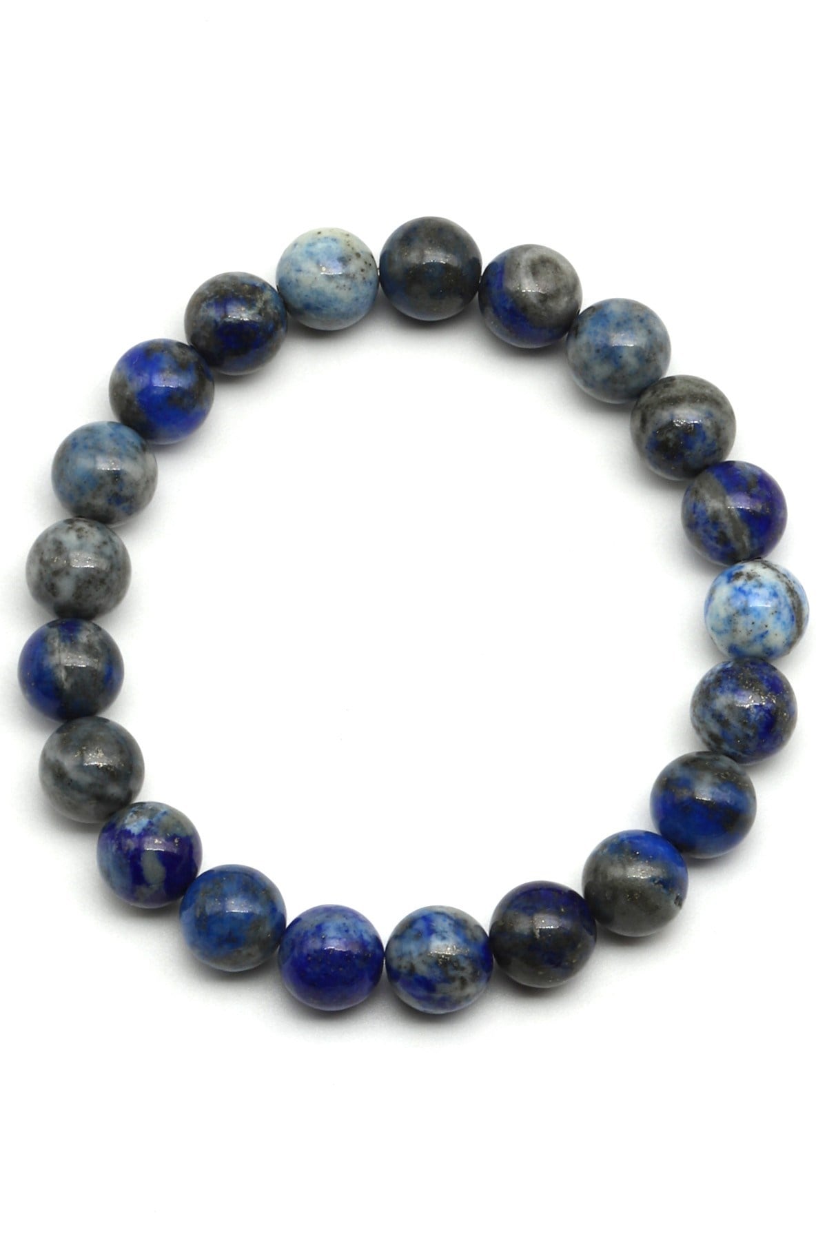 Lapis Lazuli Doğal Taş Bileklik 8 mm Küre Kesim - BLK-2201