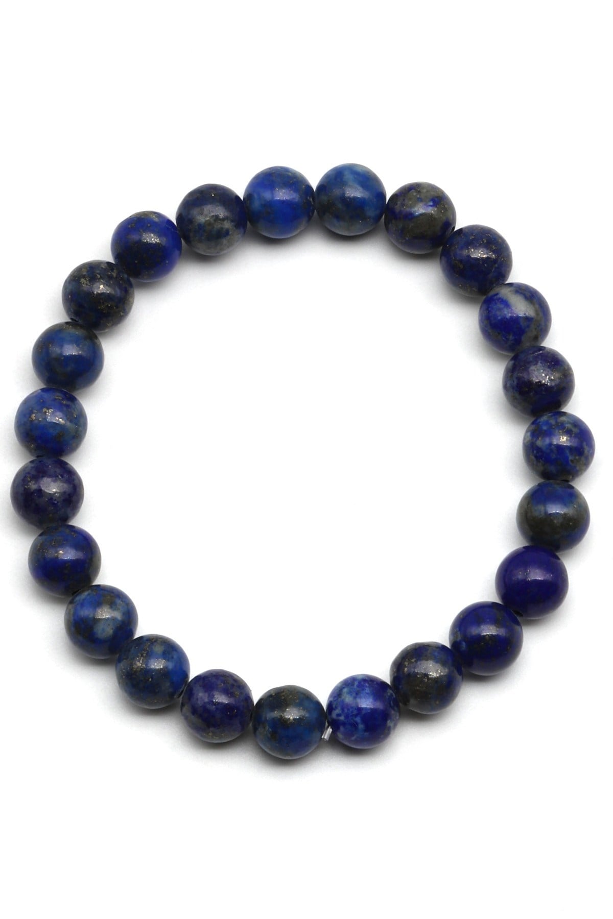 Lapis Lazuli Doğal Taş Bileklik 8 mm Küre Kesim - BLK-2205