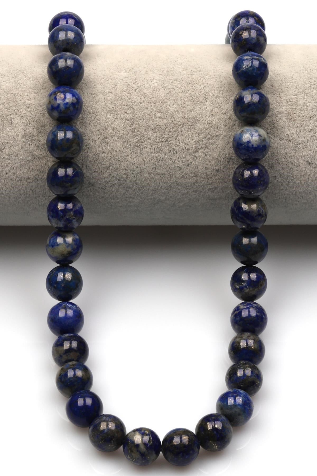 Lapis Lazuli Doğal Taş Dizi 10 mm Küre Kesim