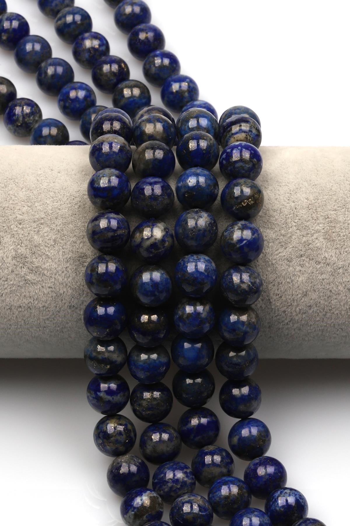 Lapis Lazuli Doğal Taş Dizi 10 mm Küre Kesim