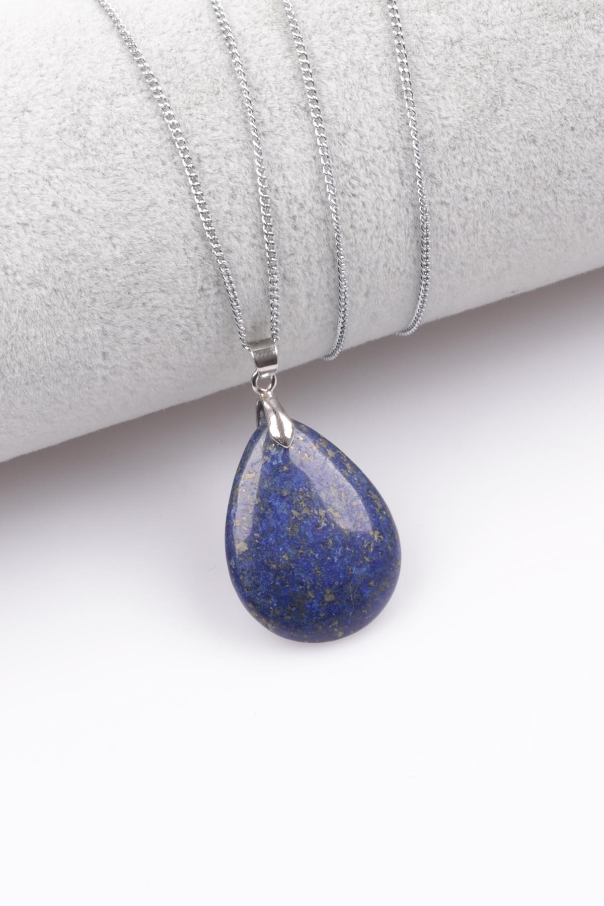 Lapis Lazuli Doğal Taş Kolye