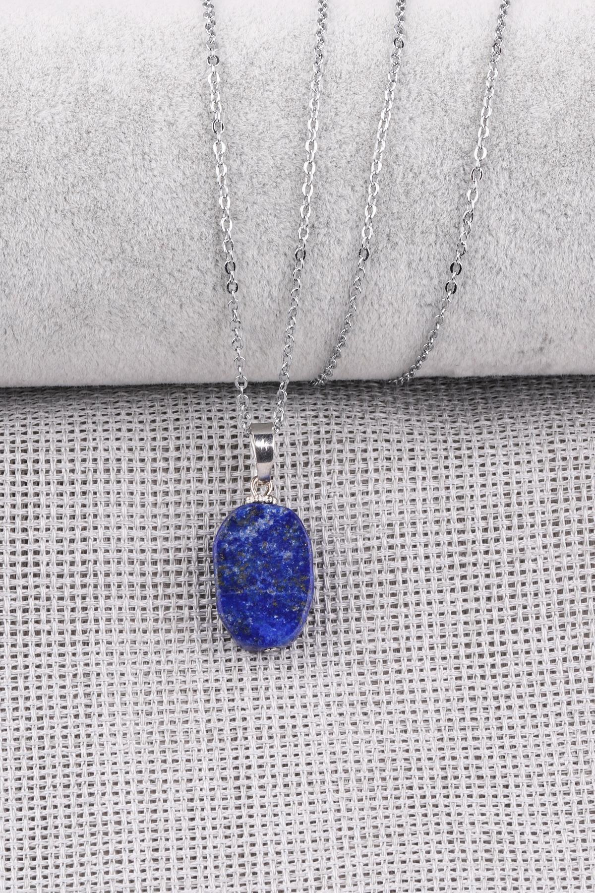 Lapis Lazuli Doğal Taş Kolye