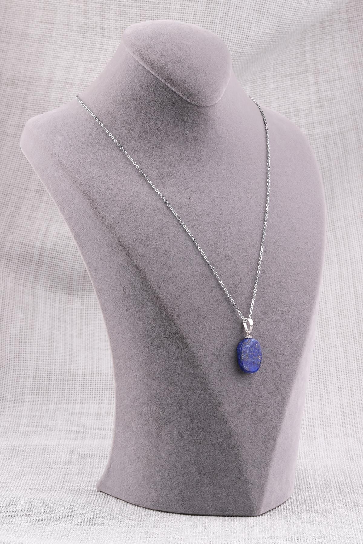 Lapis Lazuli Doğal Taş Kolye